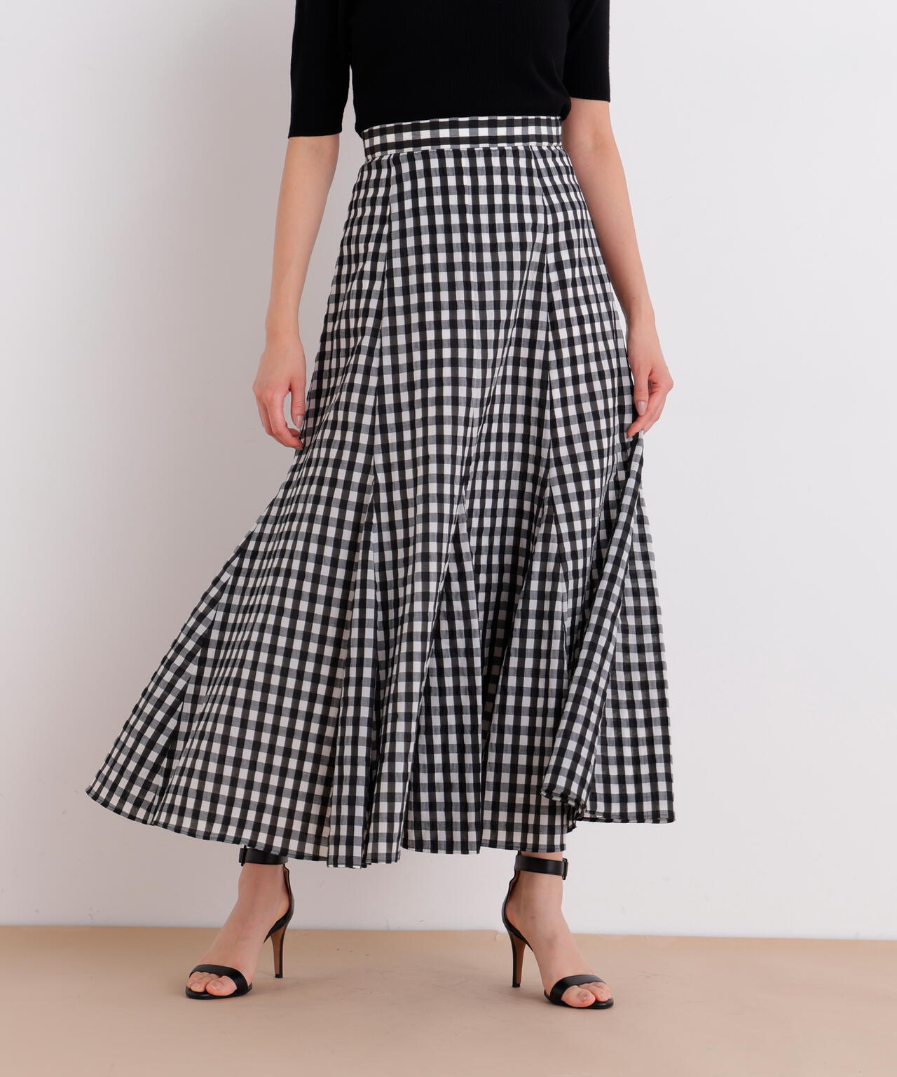 シアーローンボリュームフレアースカート