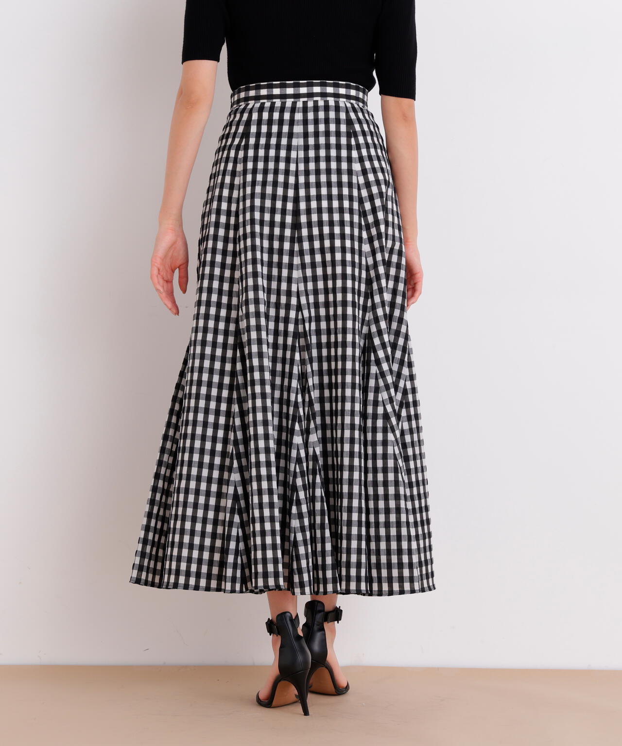 シアーローンボリュームフレアースカート