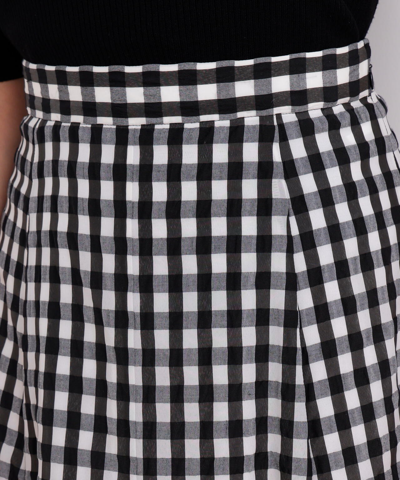 シアーローンボリュームフレアースカート