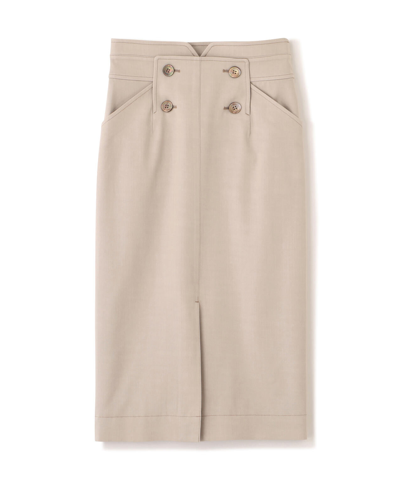 ボタンアクセントスカート