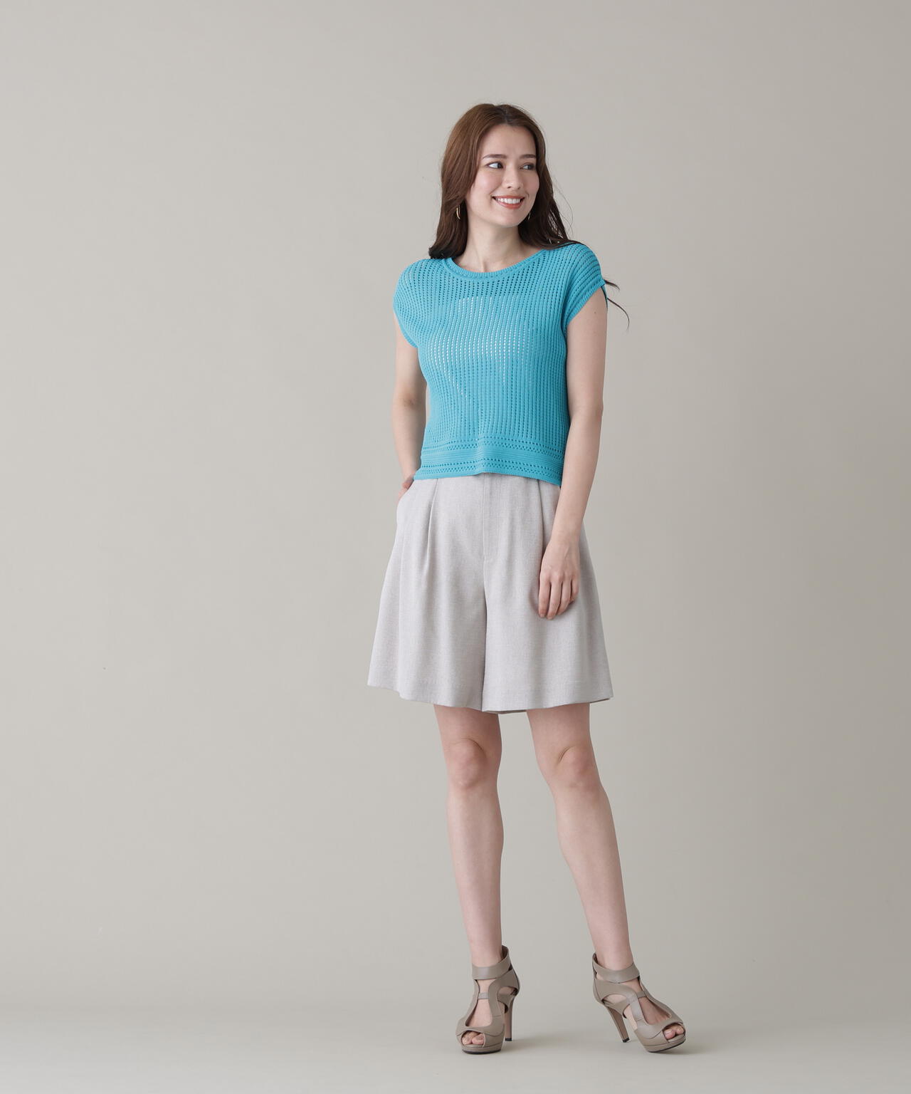 スラブツイルショートパンツ