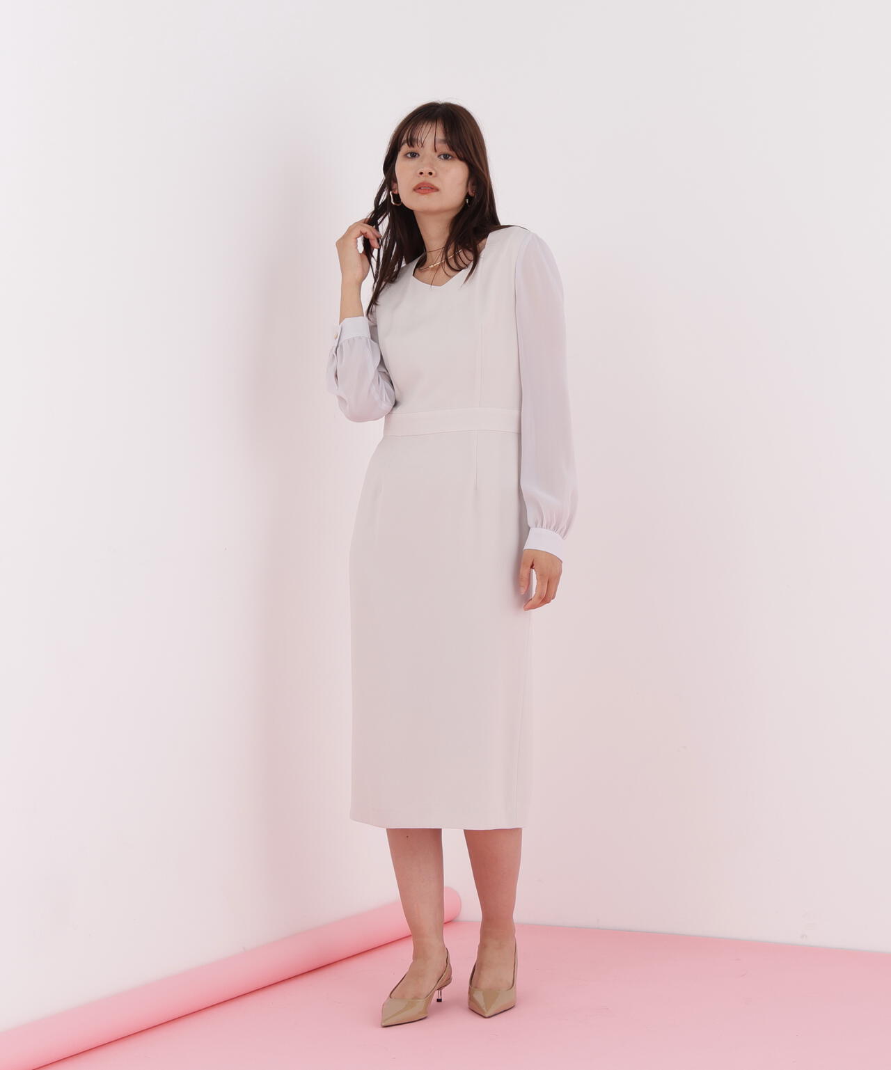 ダイヤモンドネックコンビワンピース | PINKY&DIANNE（ピンキー