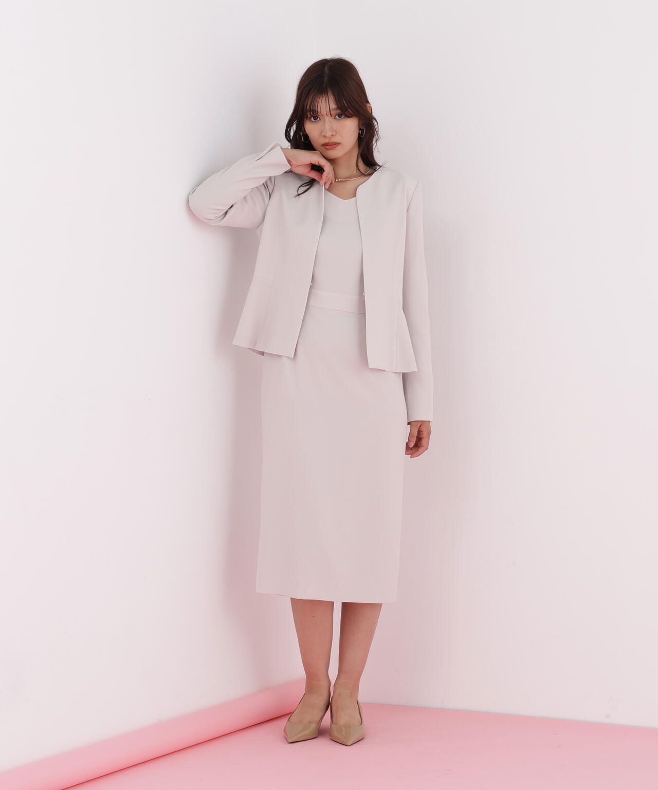 ダイヤモンドネックコンビワンピース | PINKY&DIANNE（ピンキー