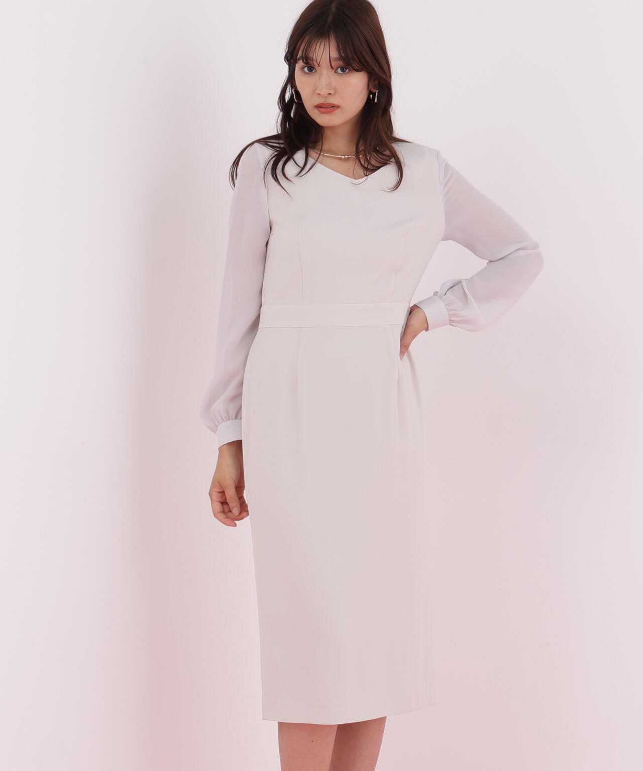 ダイヤモンドネックコンビワンピース | PINKY&DIANNE（ピンキー