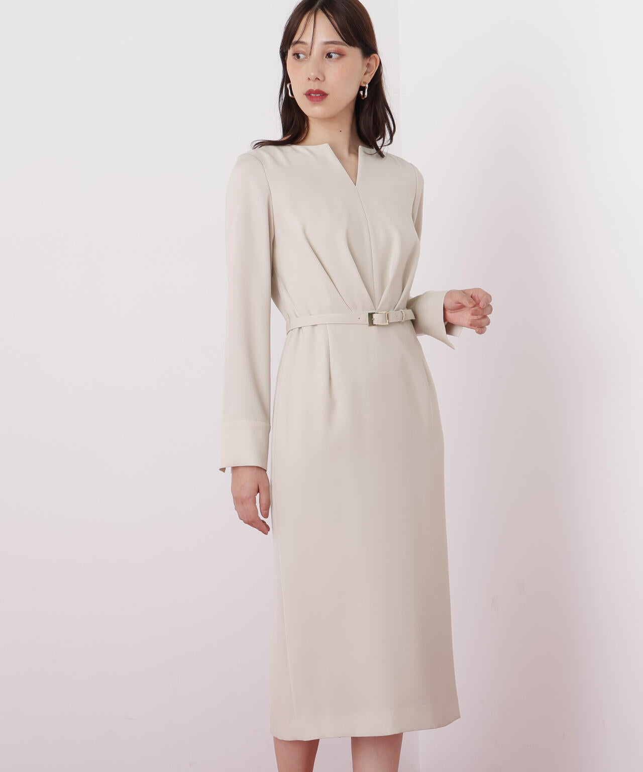 ウエストタックキーネックワンピース | PINKY&DIANNE（ピンキー