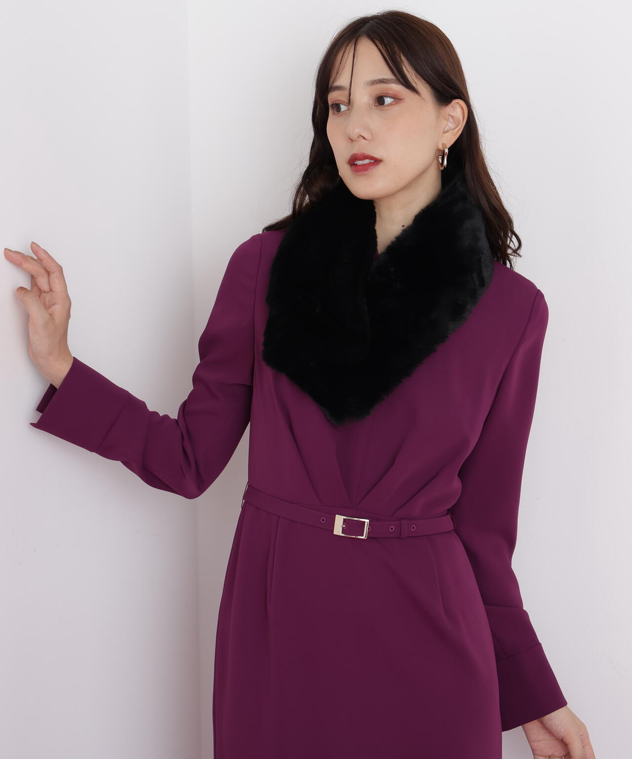 ウエストタックキーネックワンピース | PINKY&DIANNE（ピンキー