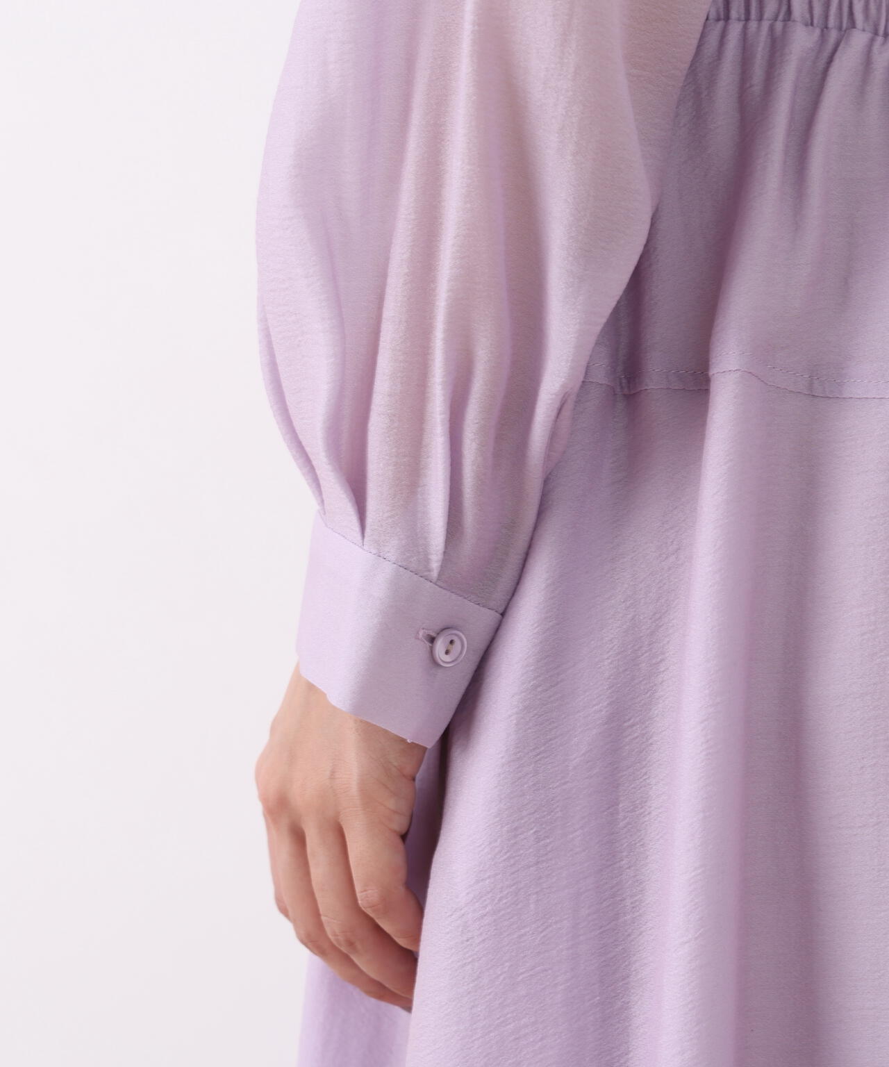 ウエストシャーリングロングワンピース