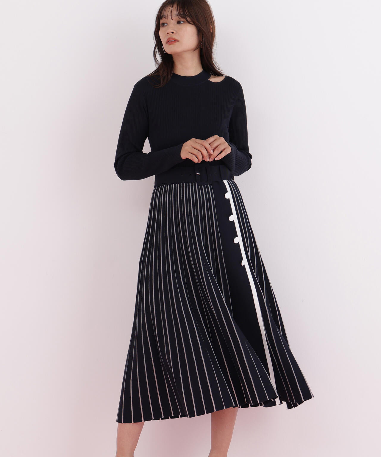 プリーツコンビニットワンピース | PINKY&DIANNE（ピンキー&ダイアン