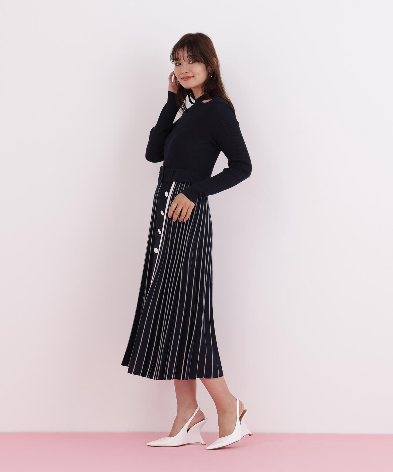 プリーツコンビニットワンピース | PINKY&DIANNE（ピンキー&ダイアン