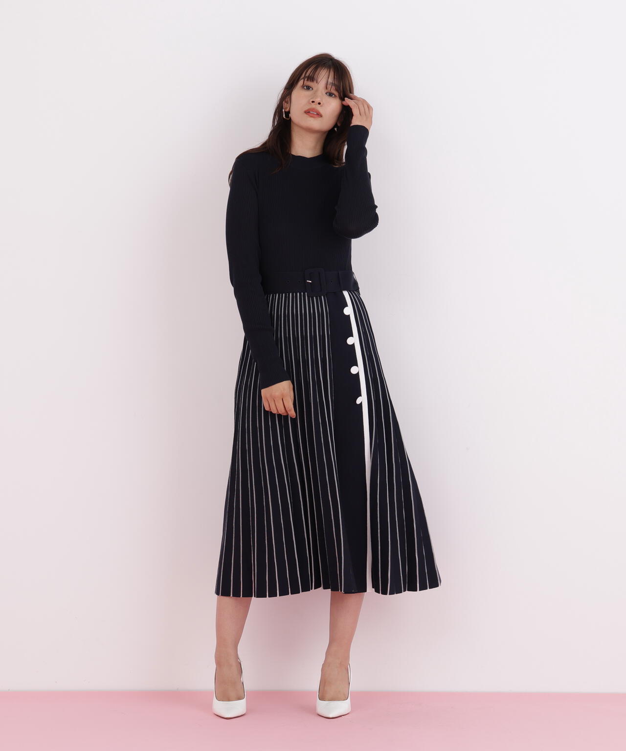 プリーツコンビニットワンピース | PINKY&DIANNE（ピンキー&ダイアン