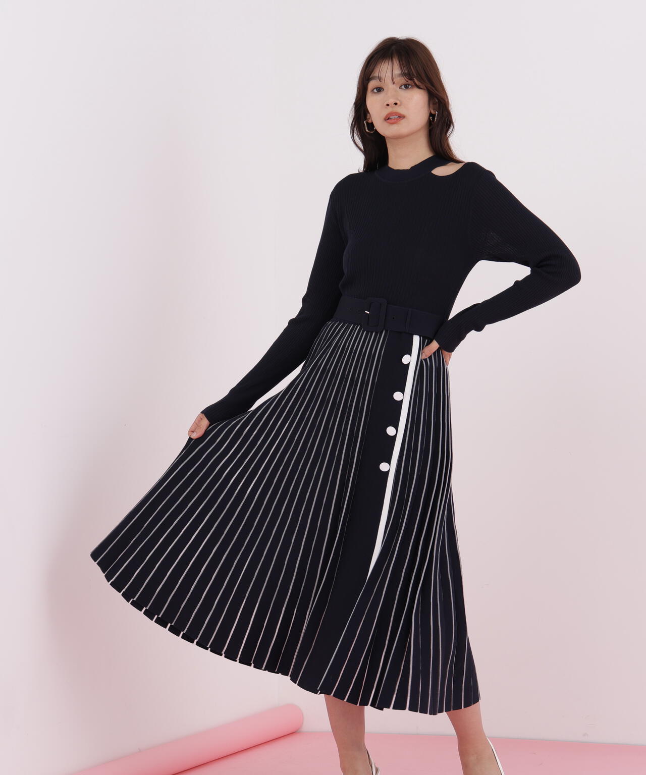 プリーツコンビニットワンピース | PINKY&DIANNE（ピンキー&ダイアン