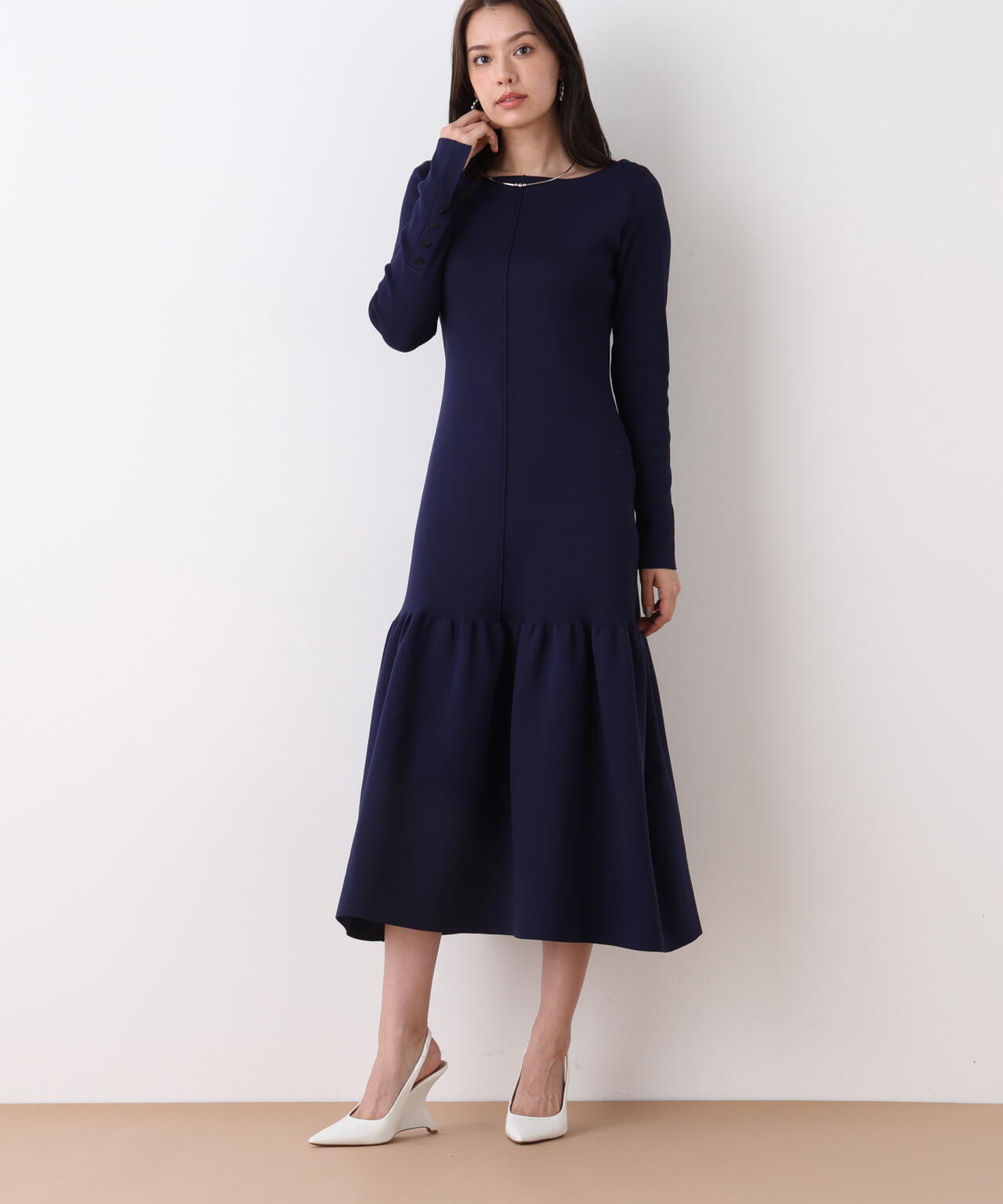 ボートネックマーメイドニットワンピース | PINKY&DIANNE（ピンキー