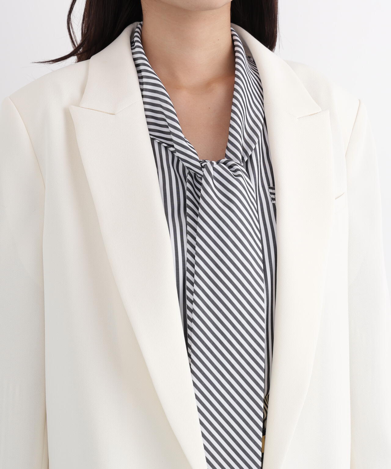 ストライプスリーブジャケット