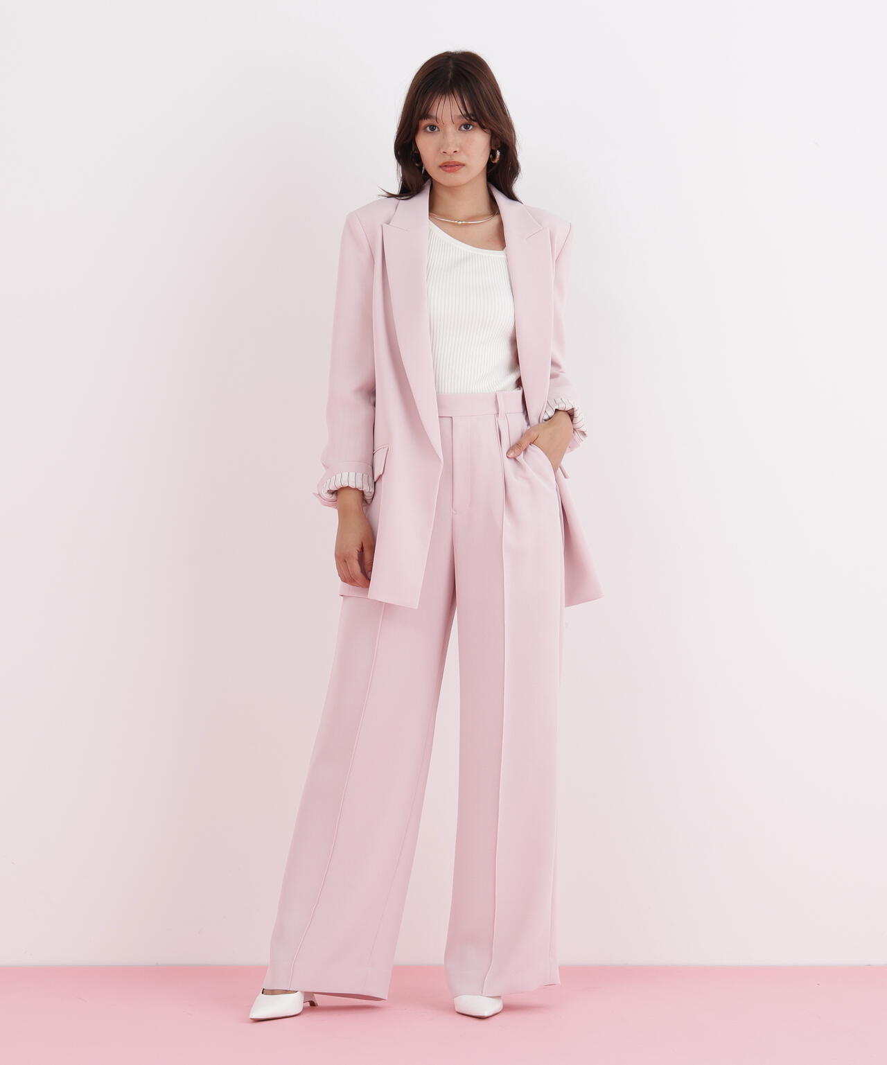 ストライプスリーブジャケット