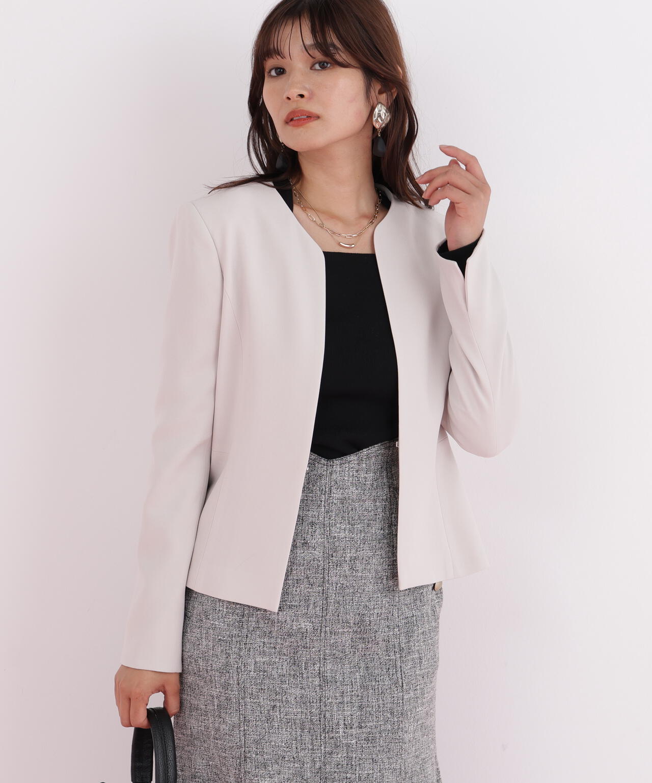 キーネックペプラムジャケット | PINKY&DIANNE（ピンキー&ダイアン