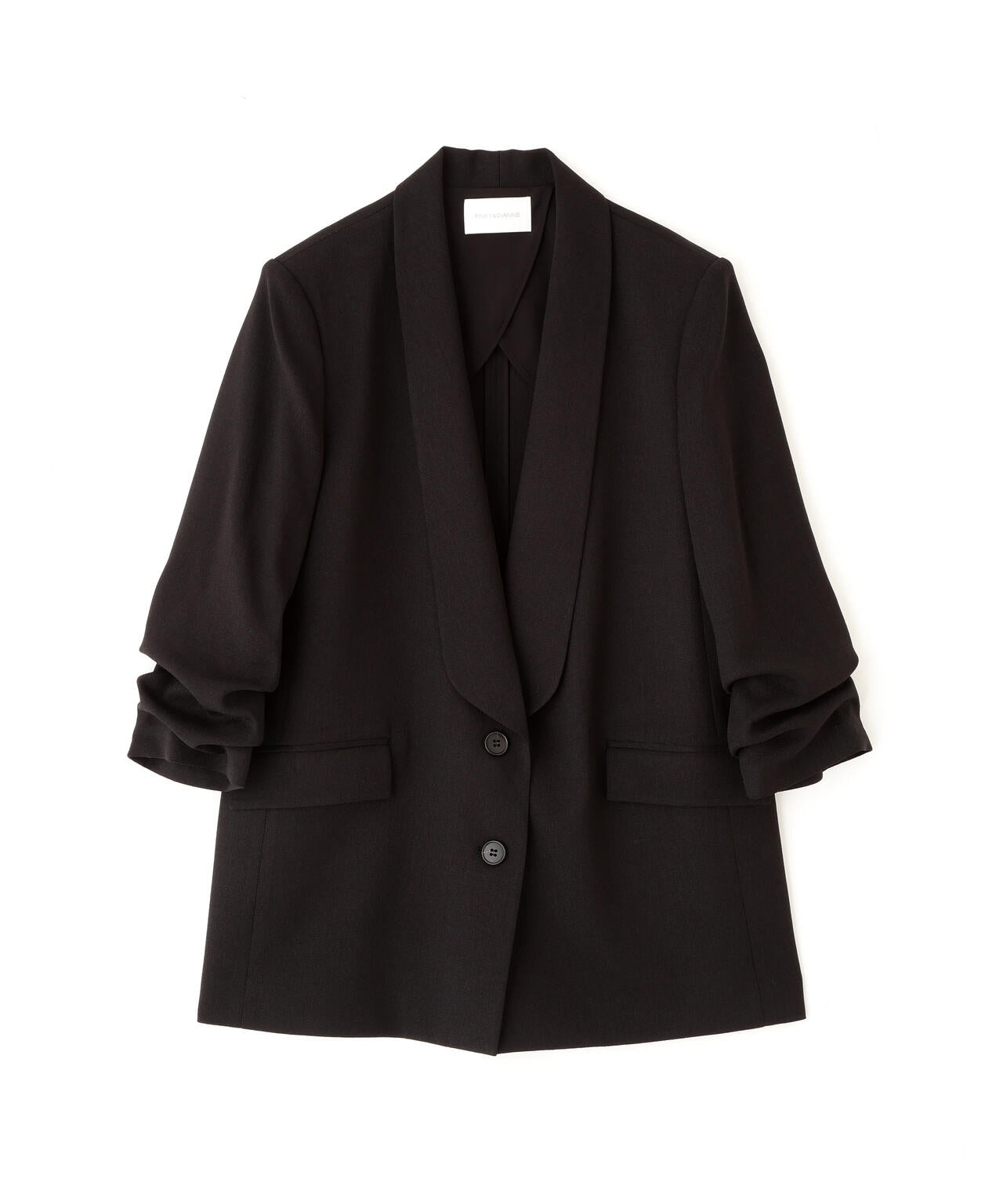 ショールカラーロングジャケット