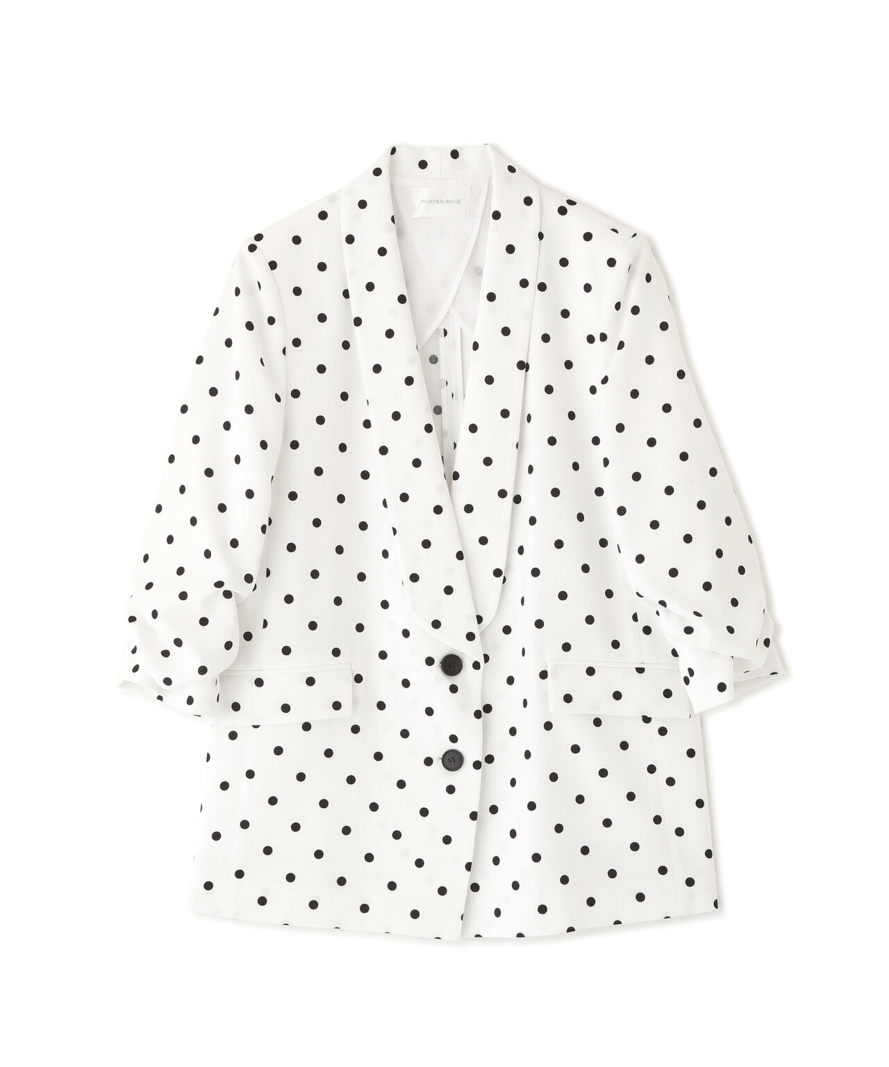 ショールカラーロングジャケット