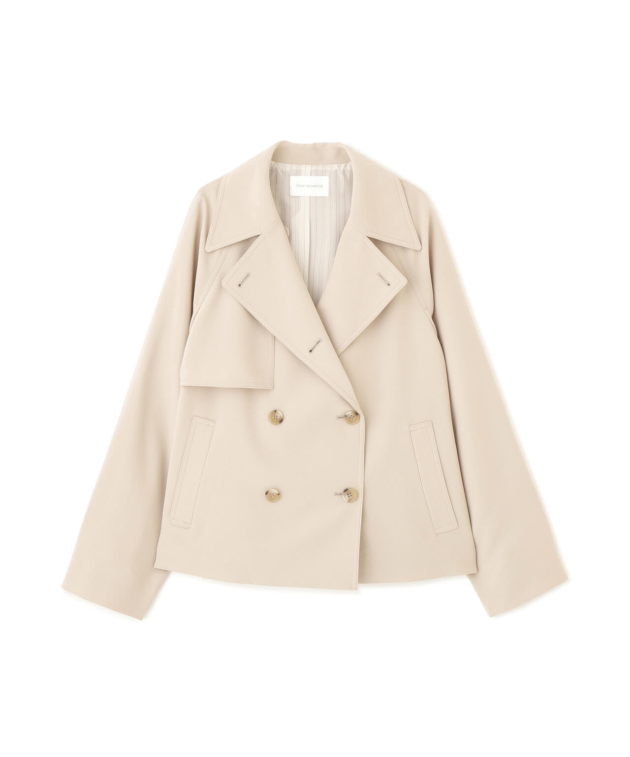 ソフトオックスショートトレンチコート