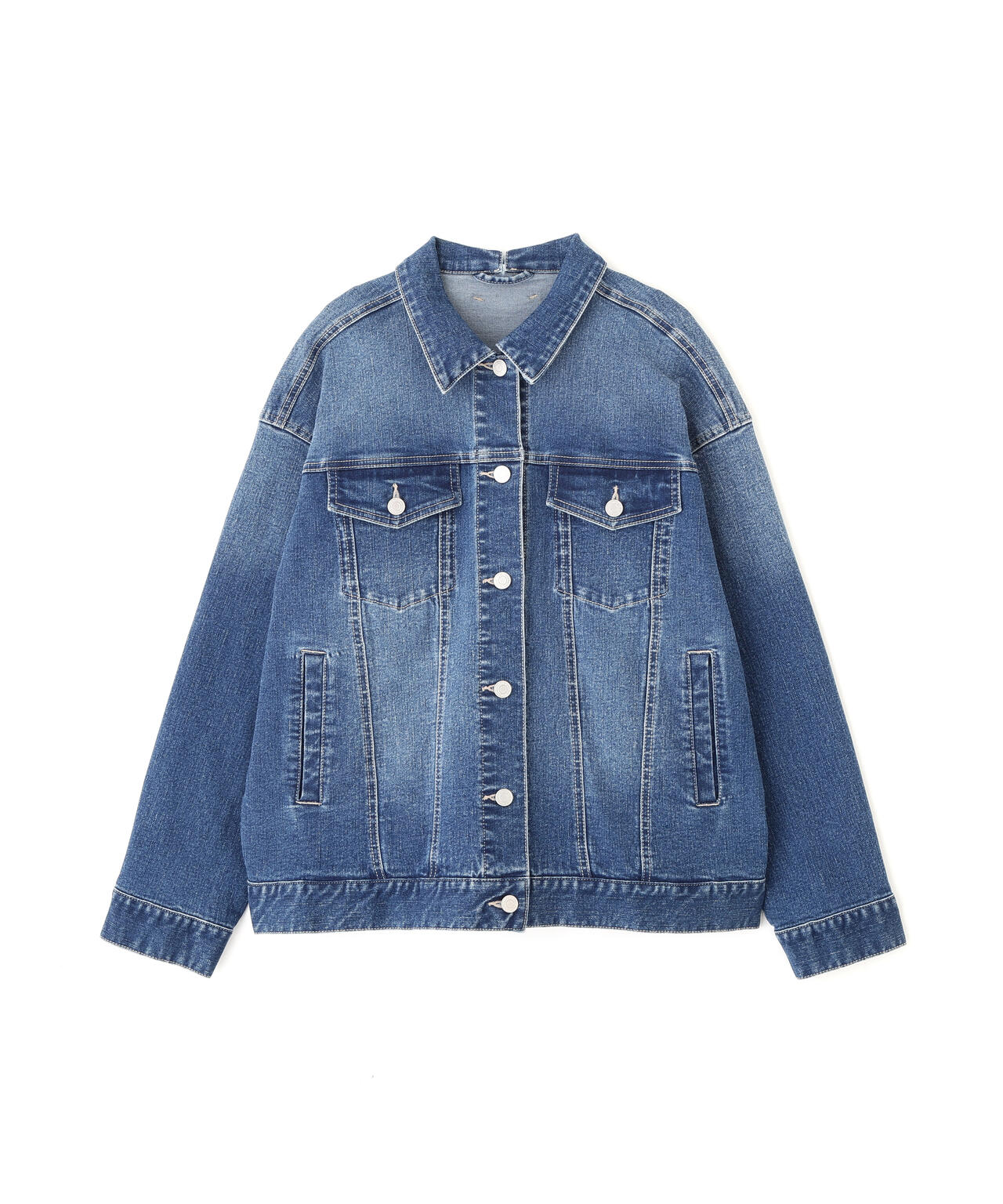 ルーズカラーデニムジャケット