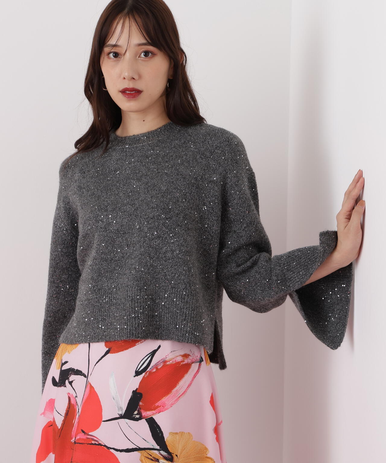 スパンコールニット