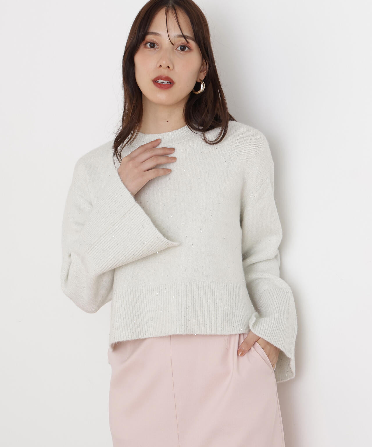 スパンコールニット