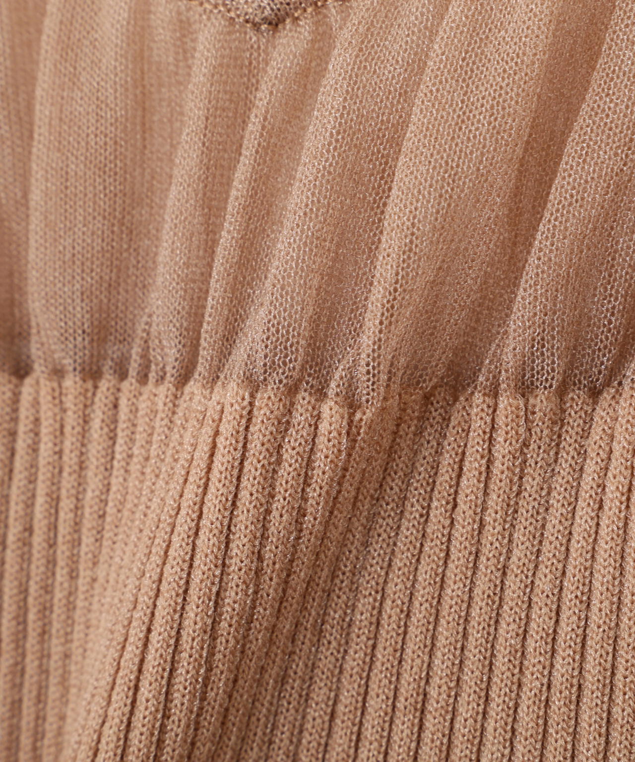 ラメニットシアーコンビプルオーバー