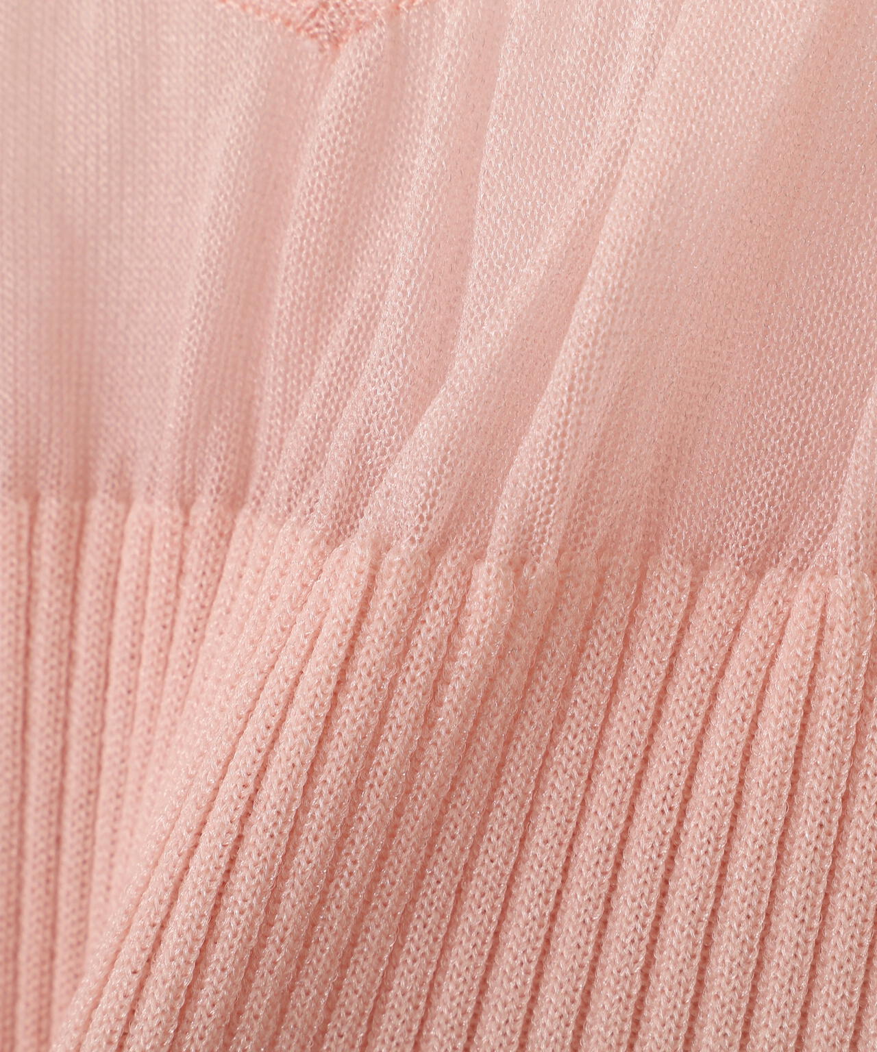 ラメニットシアーコンビプルオーバー