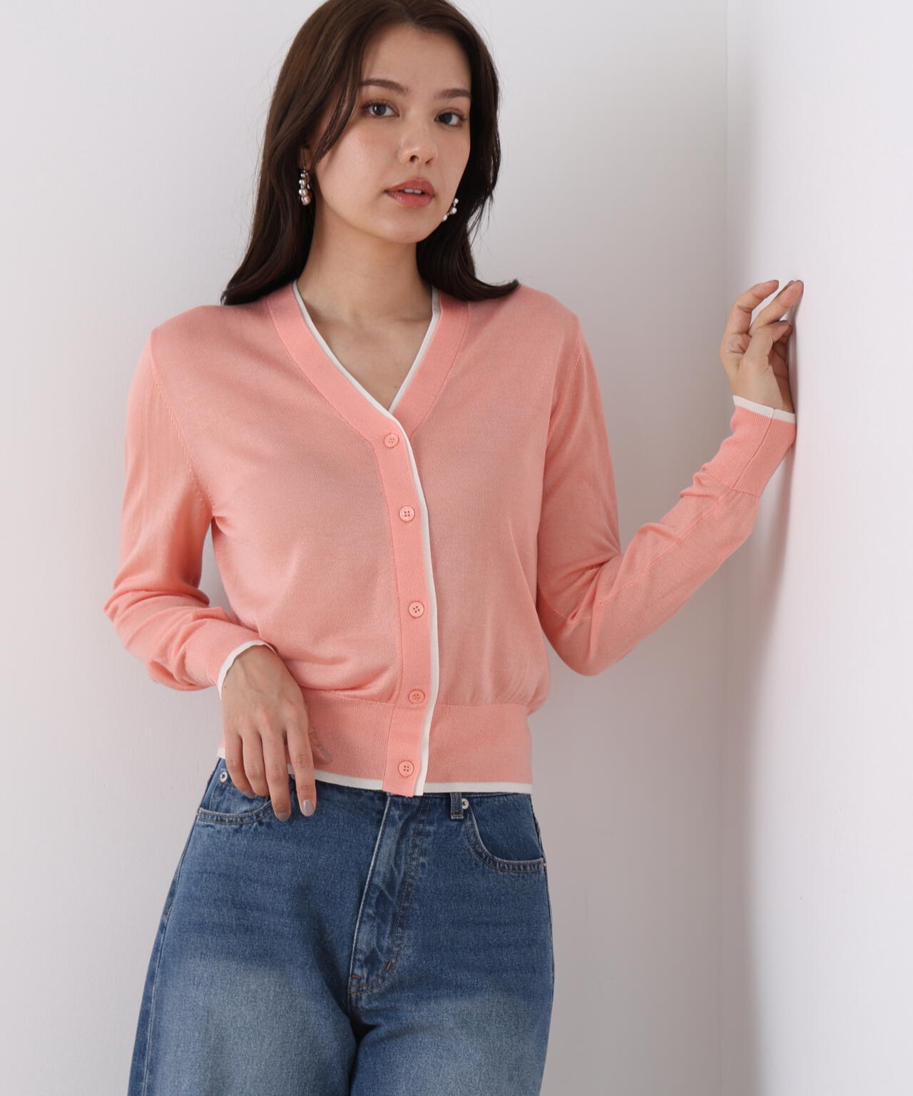 Vネックパレットニットカーディガン | PINKY&DIANNE（ピンキー