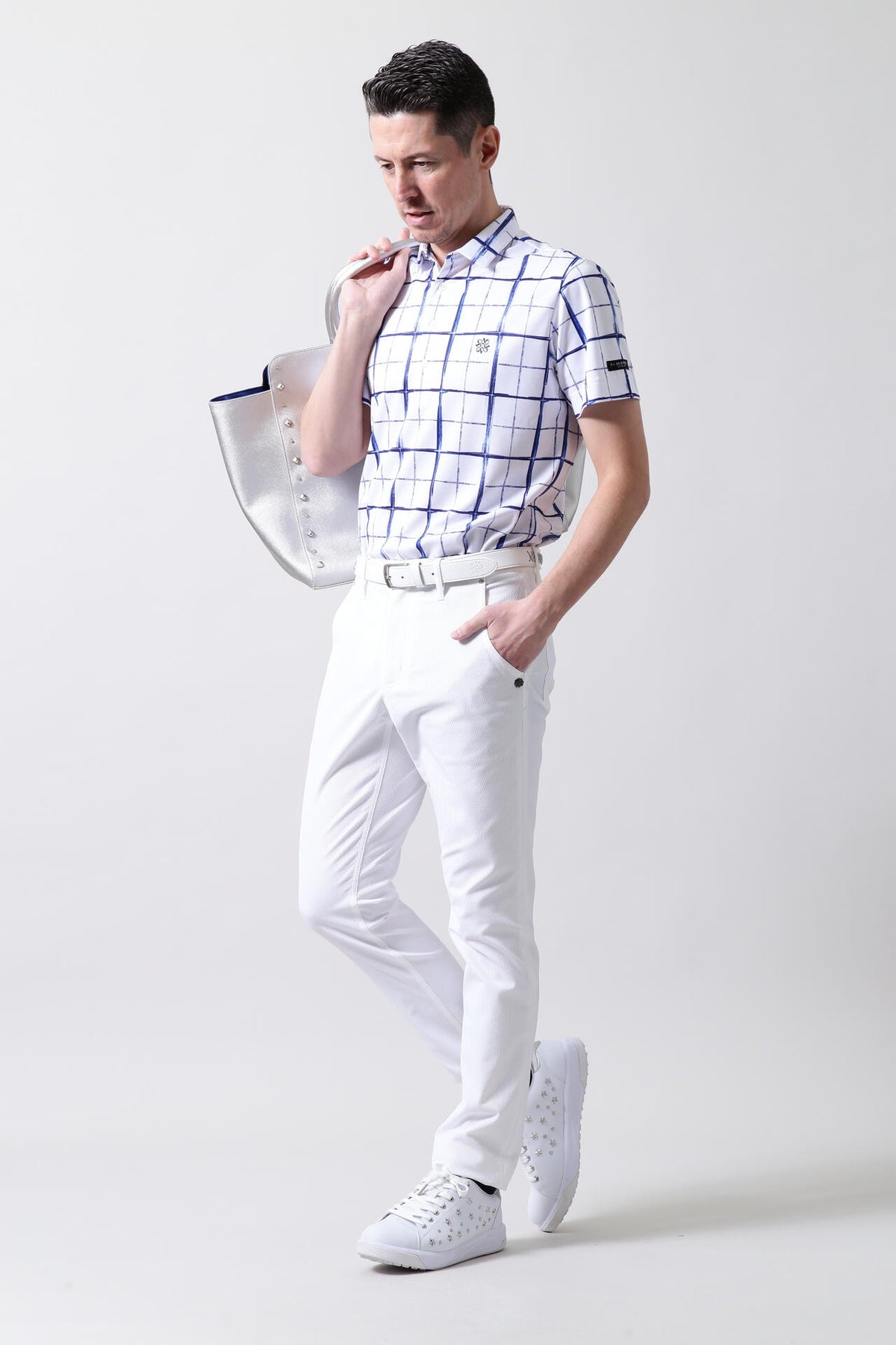 McMardワッフルストレッチ 5ポケットパンツ (MENS)