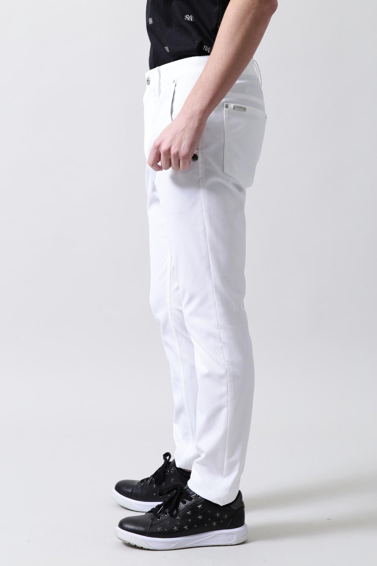 McMardワッフルストレッチ 5ポケットパンツ (MENS)