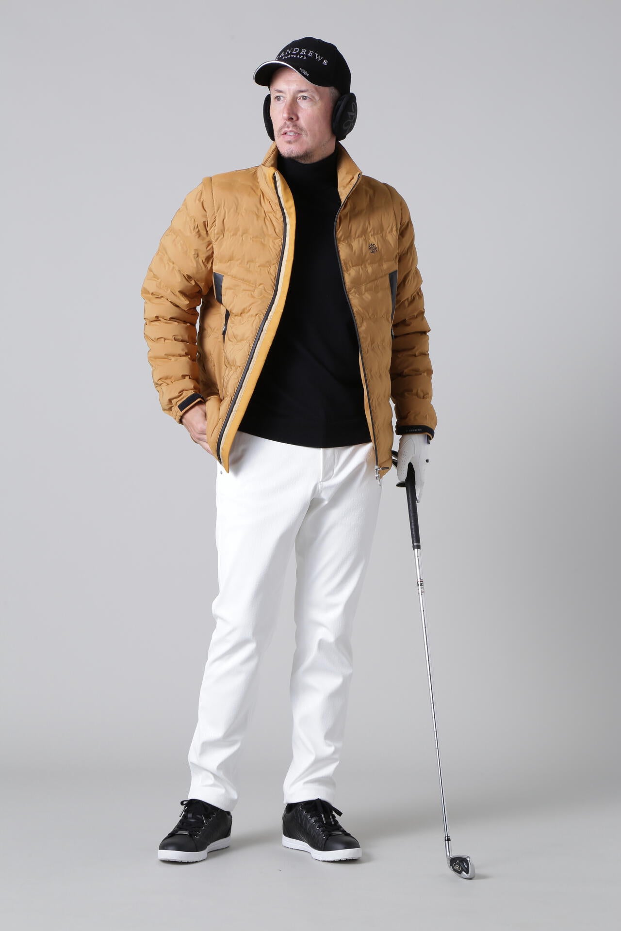 袖取り外し可能 ケルトジャガード中綿ブルゾン (MENS)