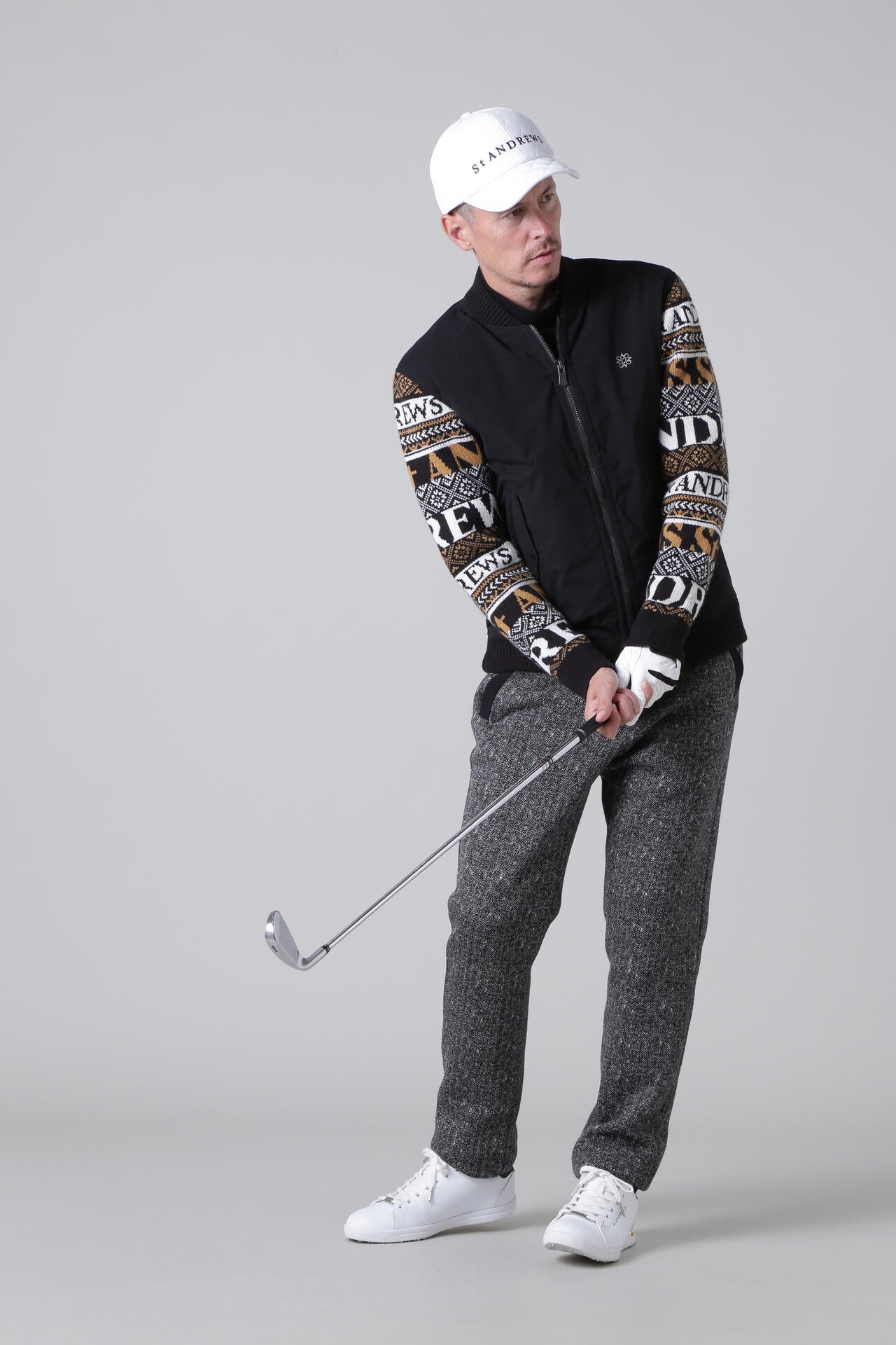 中綿袖ニットブルゾン (MENS) | St ANDREWS（セントアンドリュース