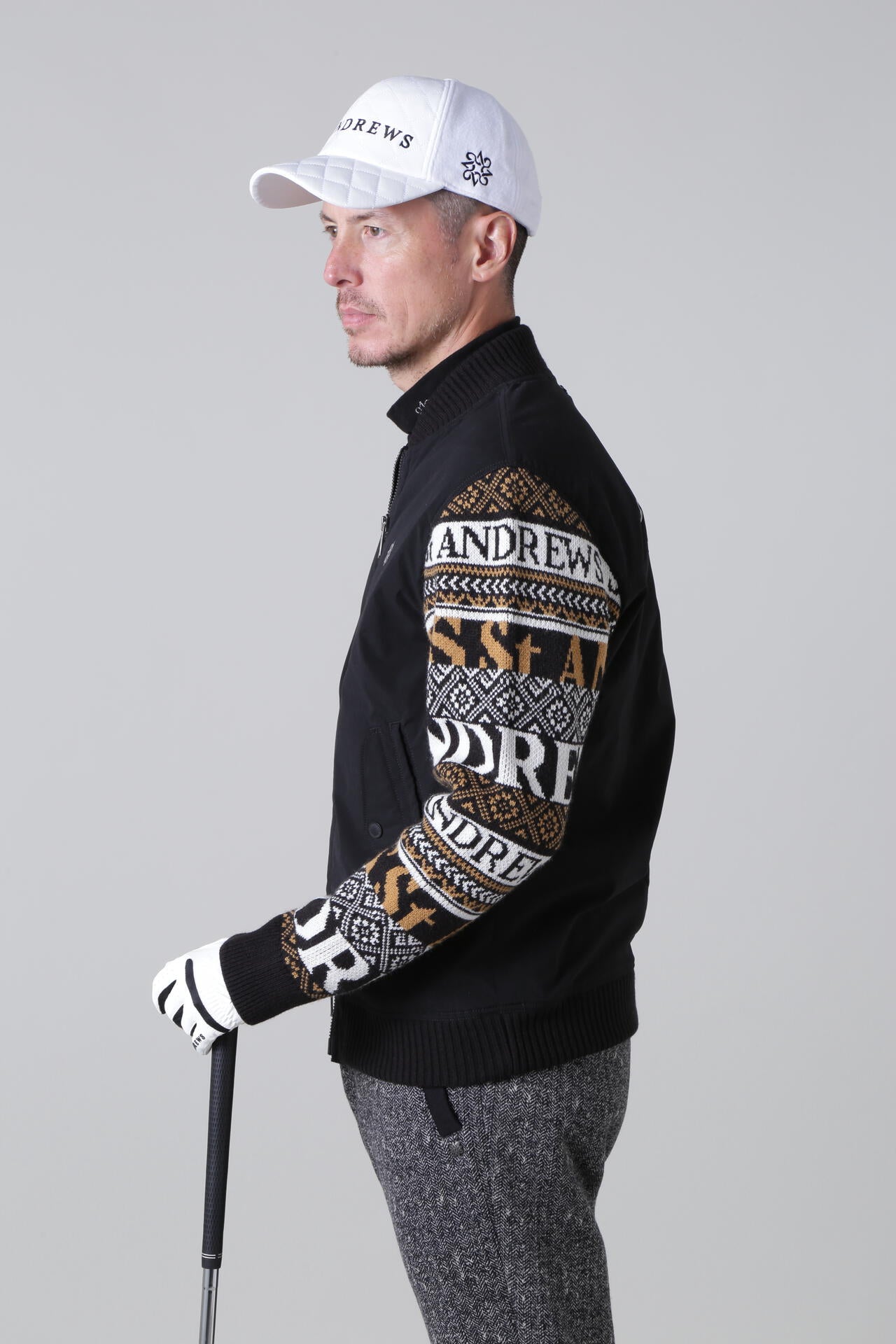 中綿袖ニットブルゾン (MENS) | St ANDREWS（セントアンドリュース