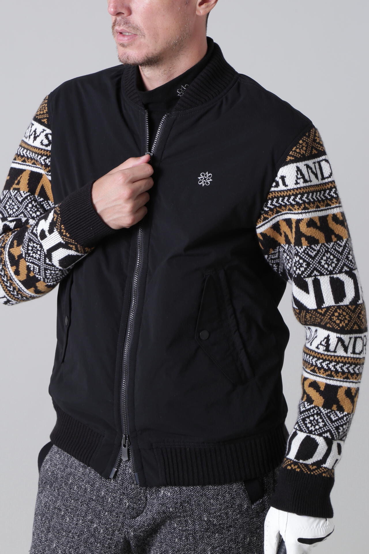 中綿袖ニットブルゾン (MENS) | St ANDREWS（セントアンドリュース