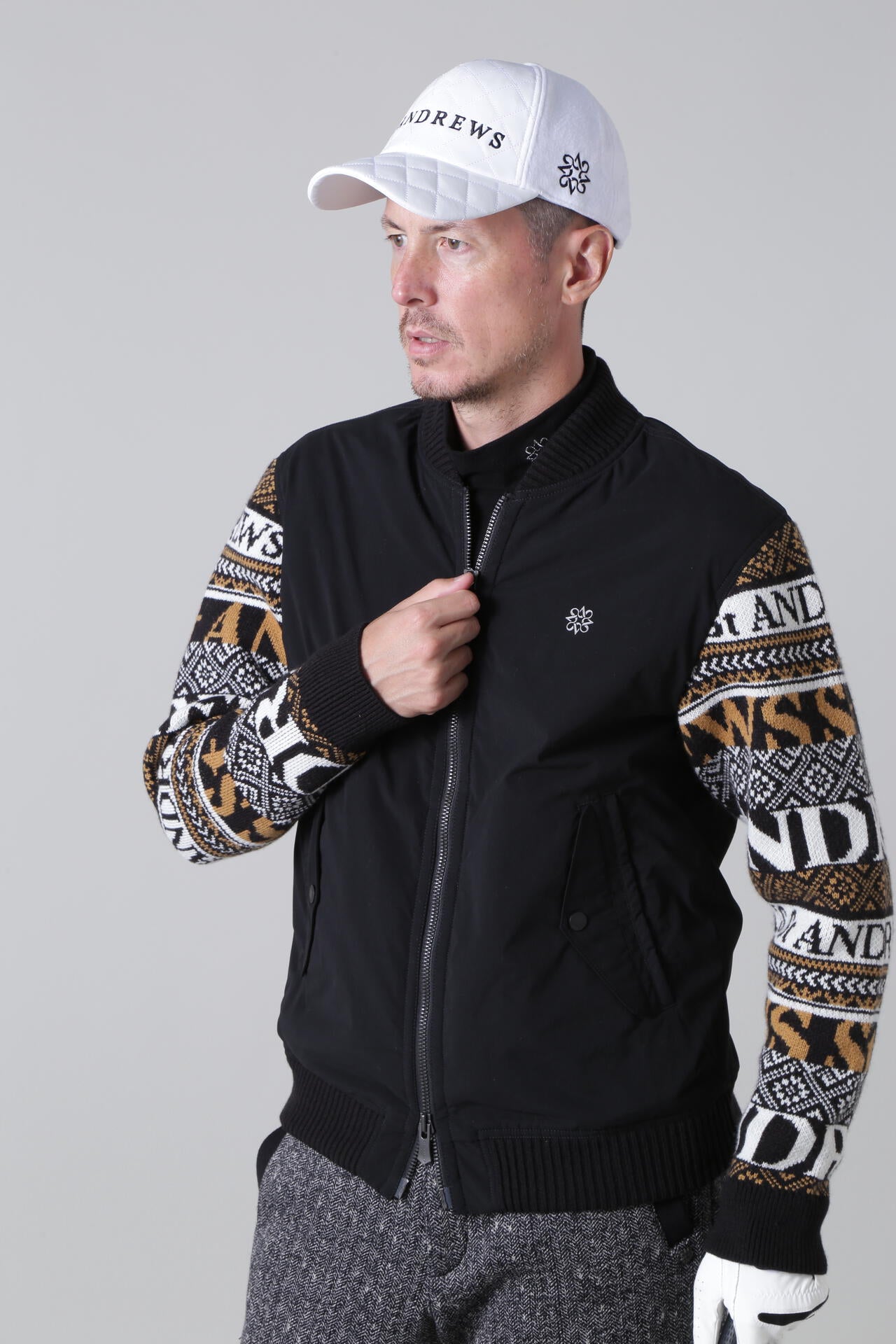 中綿袖ニットブルゾン (MENS) | St ANDREWS（セントアンドリュース