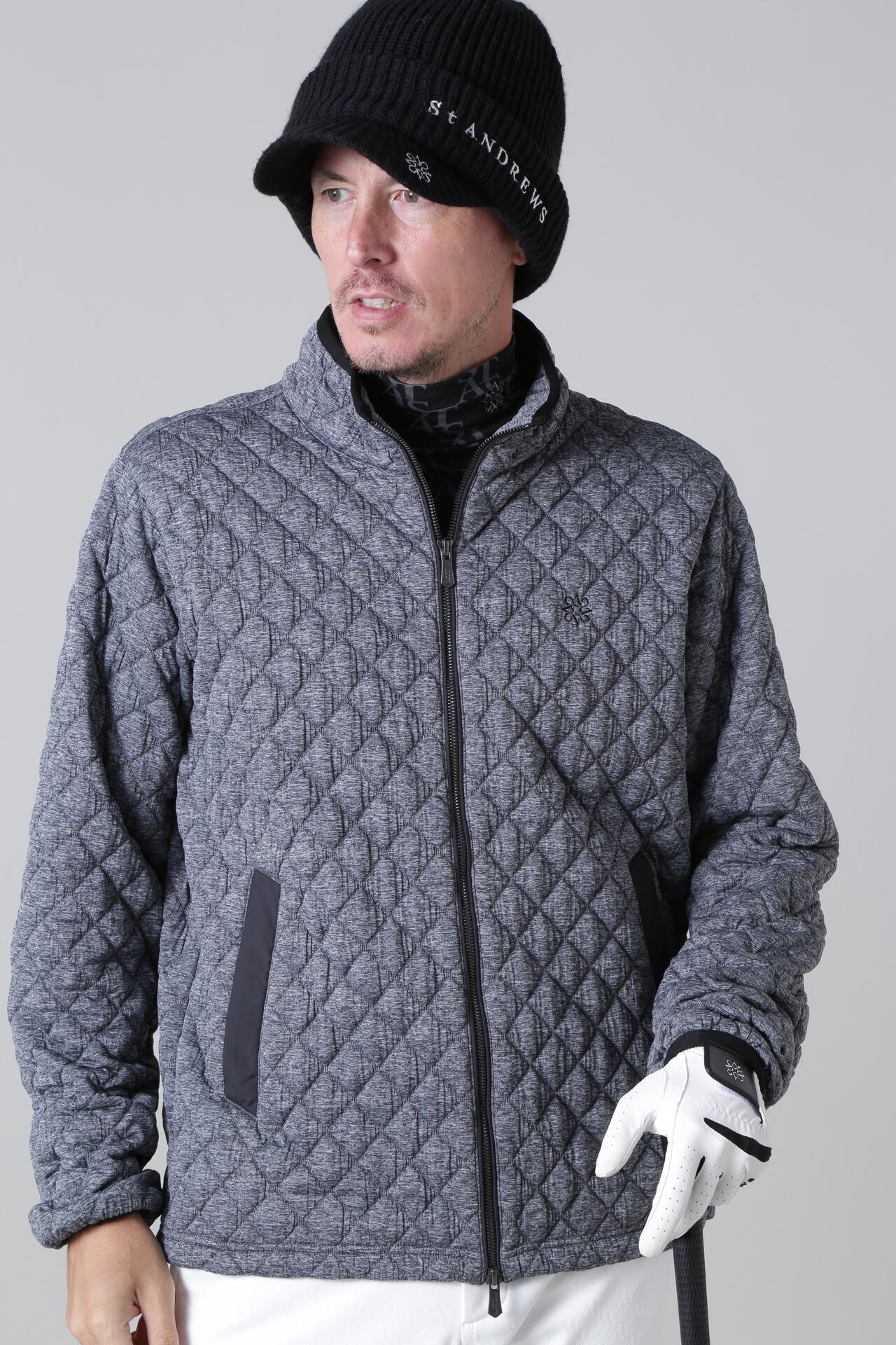 ロゴジャガード スタンドジップブルゾン (MENS) | St ANDREWS（セント