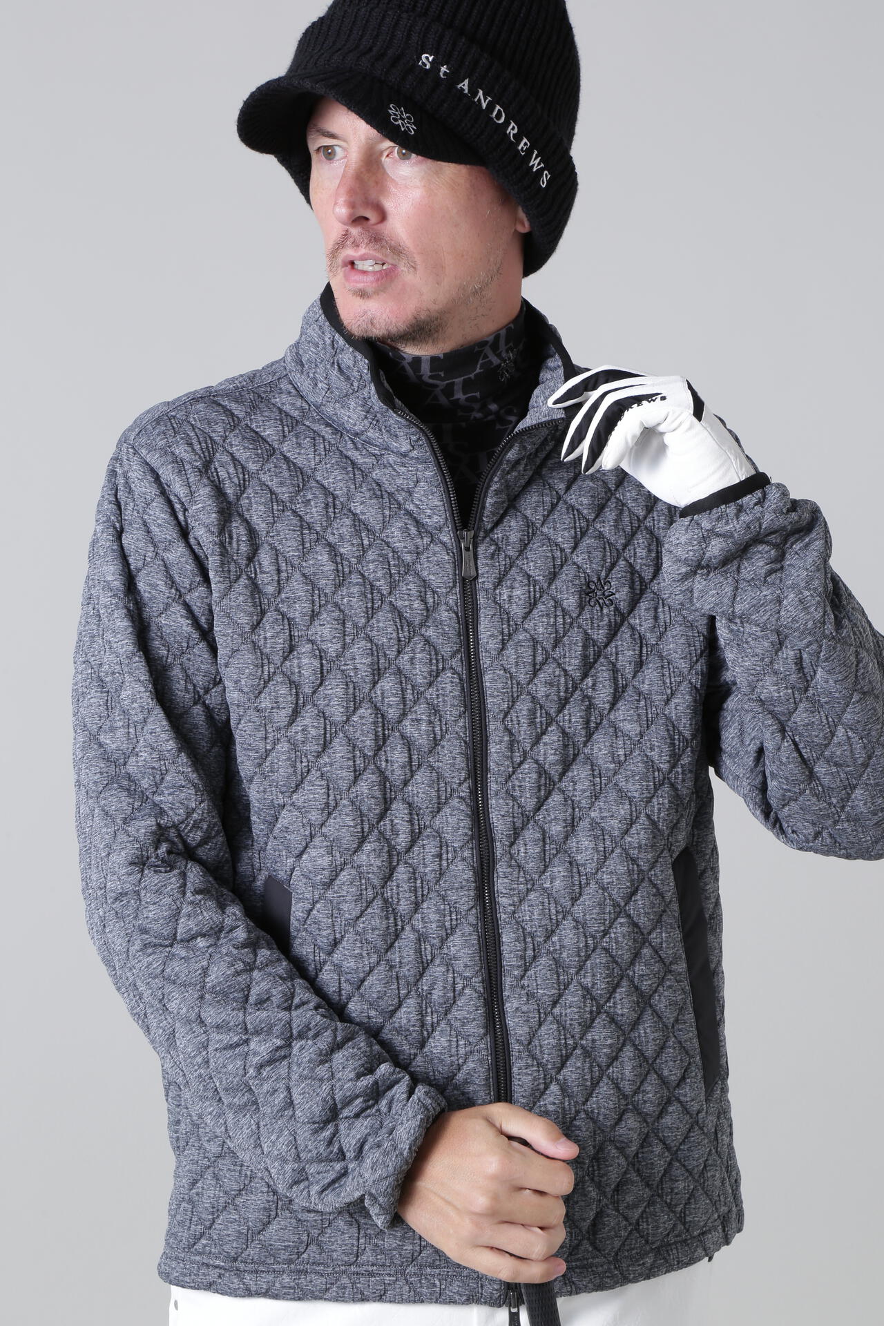 ロゴジャガード スタンドジップブルゾン (MENS) | St ANDREWS（セント