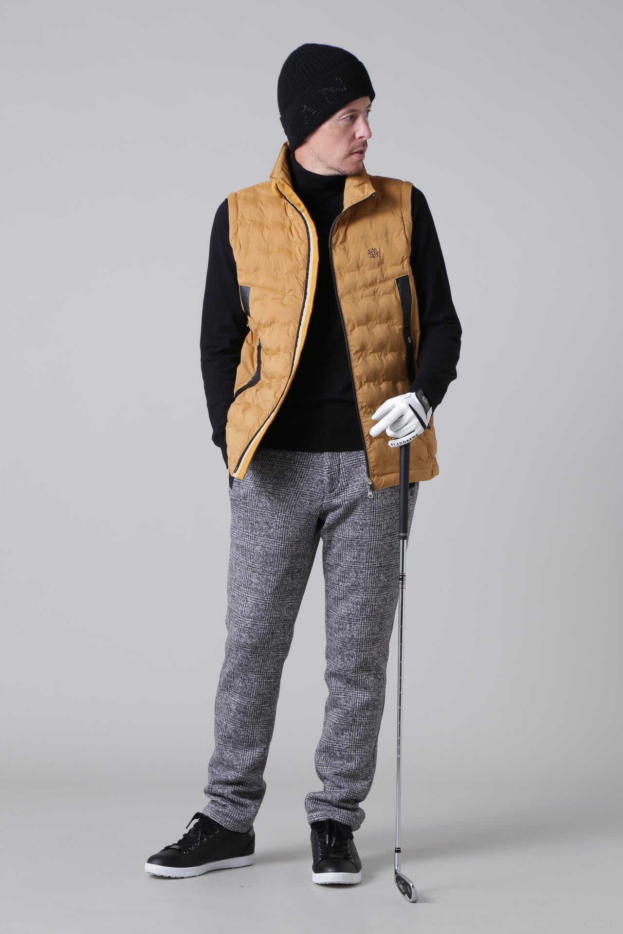 ツイード風裏起毛中綿キルトパンツ (MENS) | St ANDREWS（セント