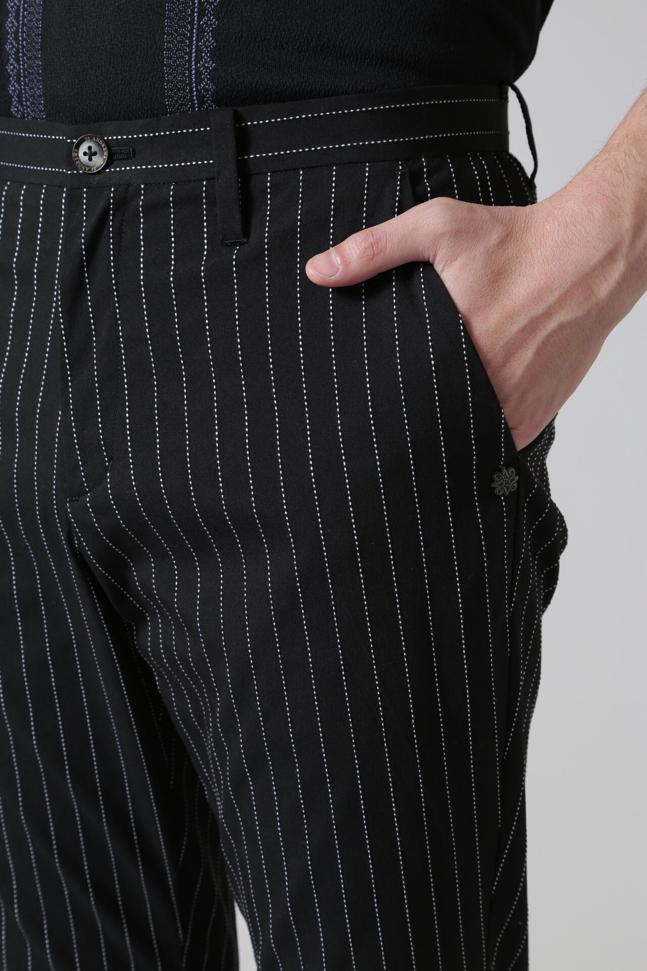 ステッチストライプパンツ (MENS)
