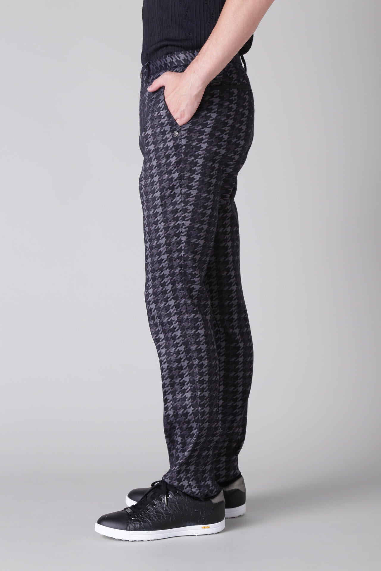 ロゴ千鳥ジャガードパンツ (MENS)