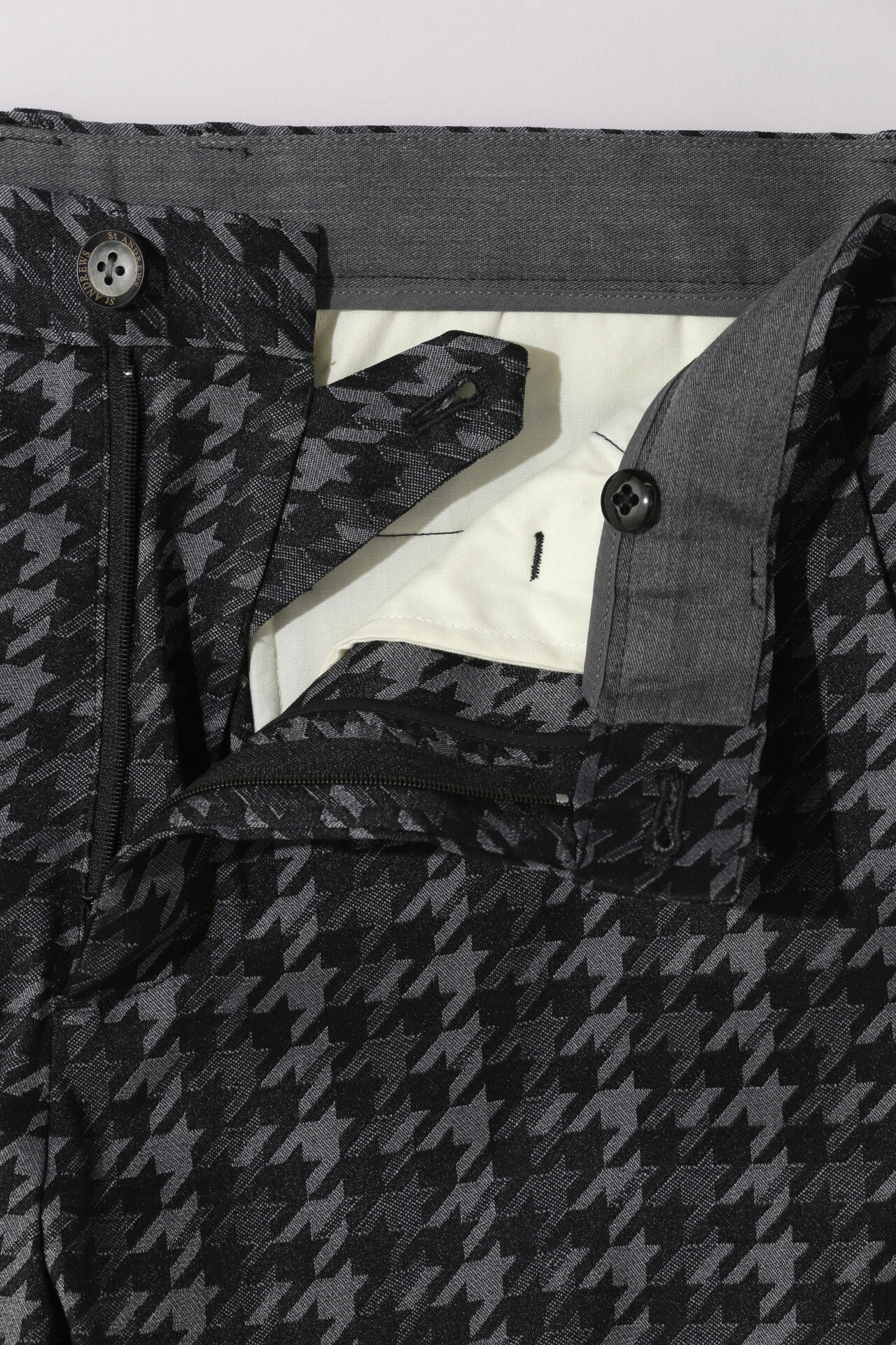 ロゴ千鳥ジャガードパンツ (MENS)