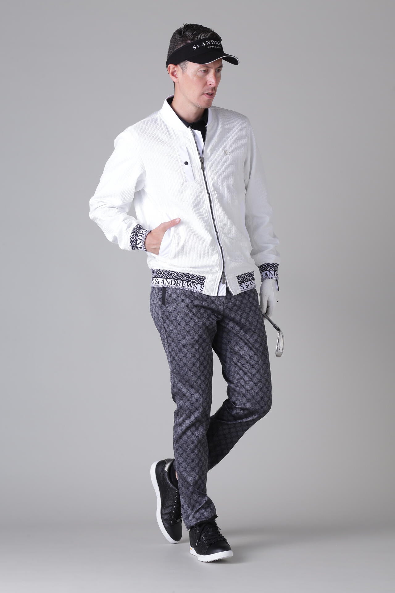 STボニースコットランドジャガード ストレッチパンツ (MENS)