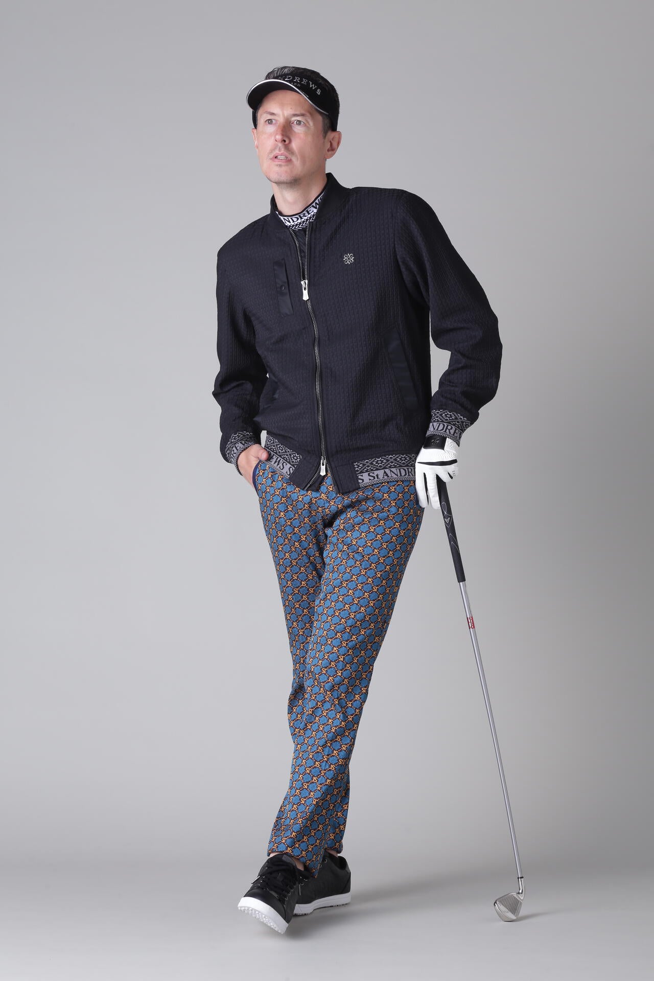 STボニースコットランドジャガード ストレッチパンツ (MENS)