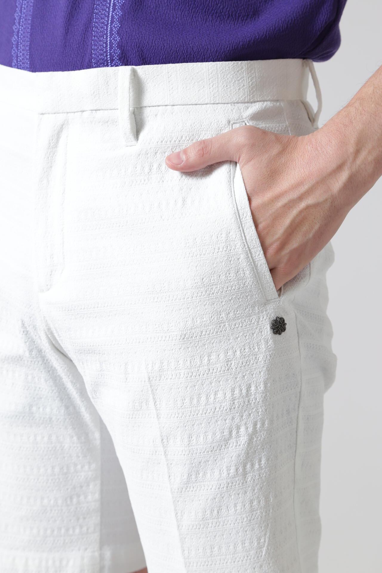 幾何学ジャガードショートパンツ (MENS)