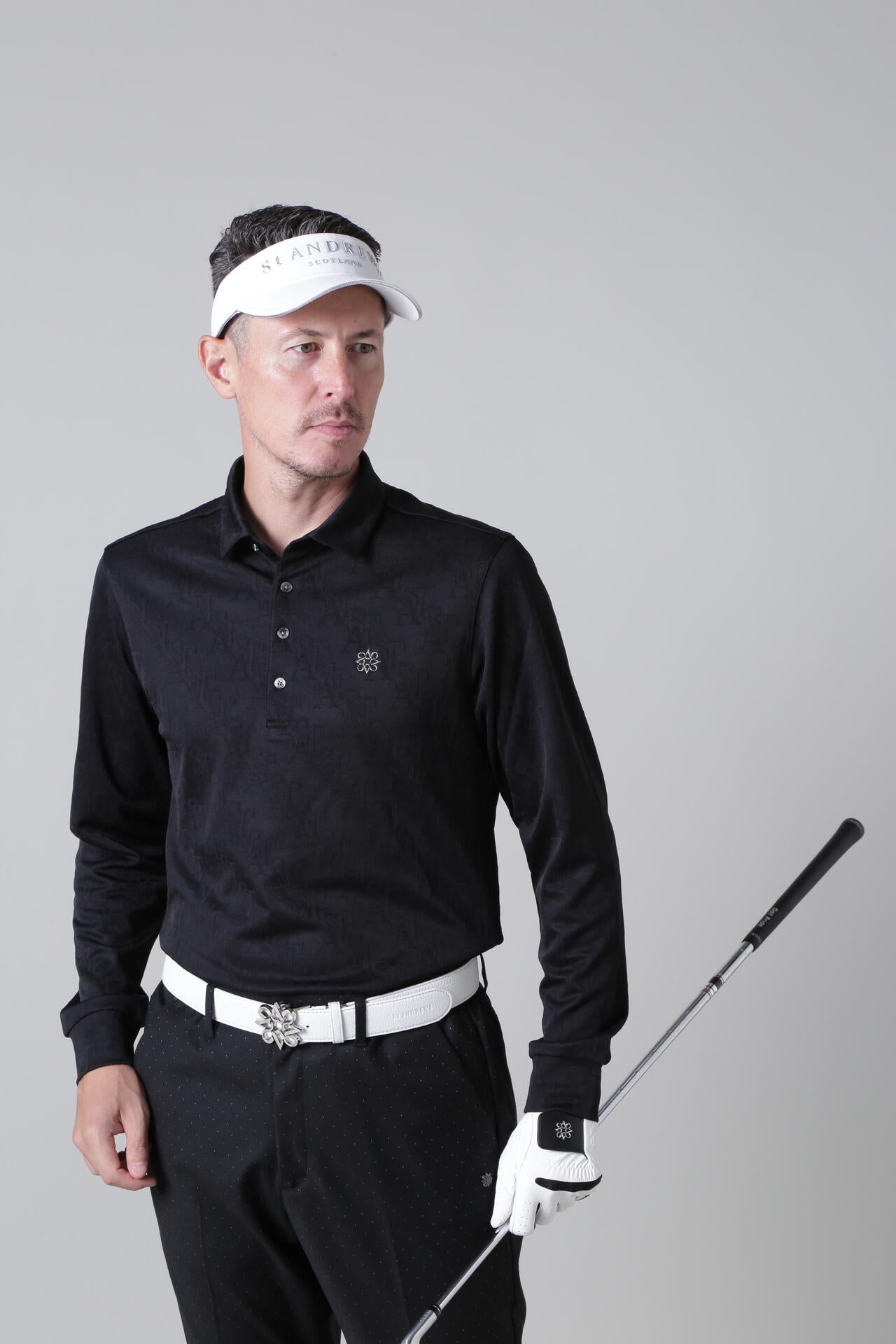STAロゴジャガード長袖シャツ (MENS)