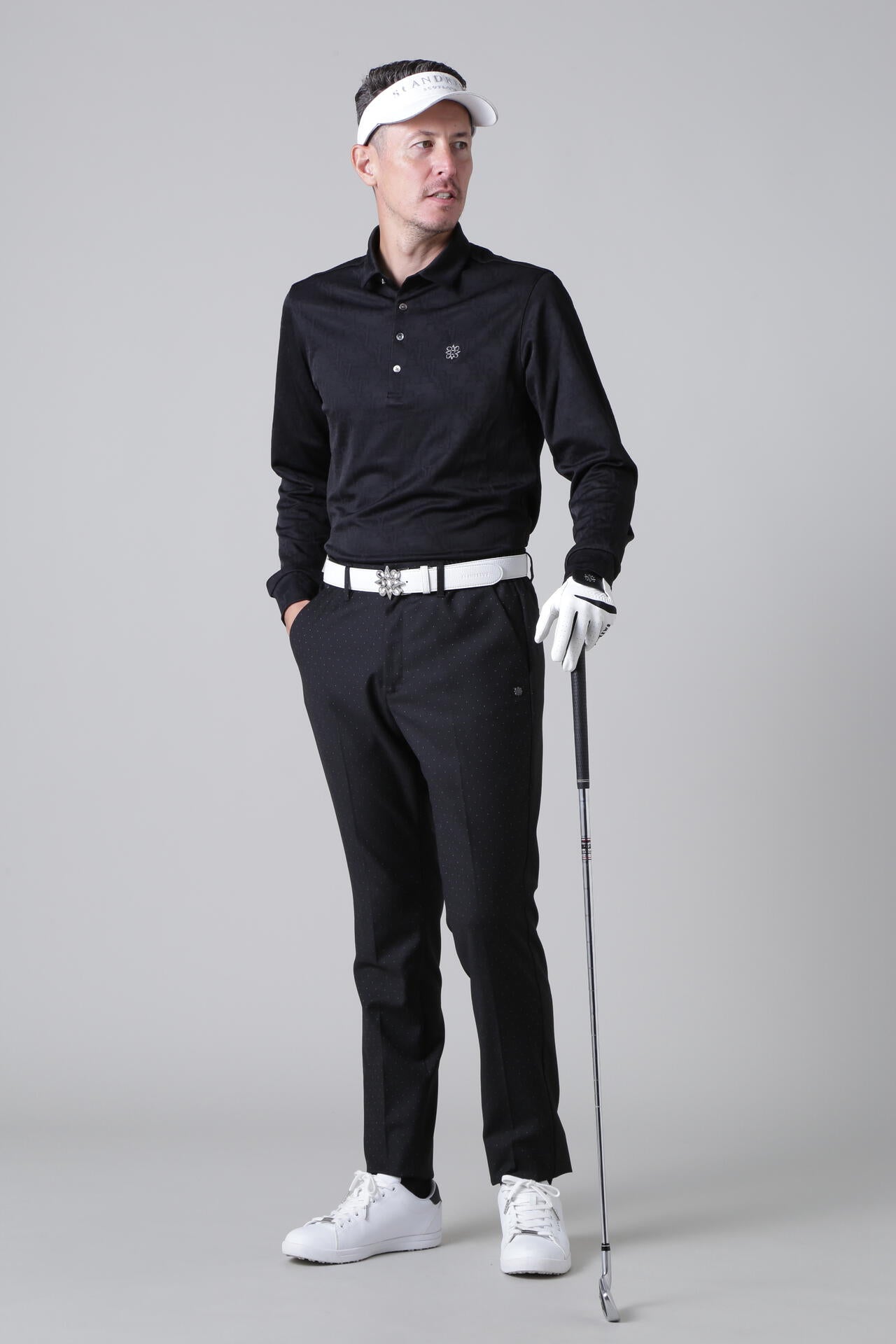 STAロゴジャガード長袖シャツ (MENS)