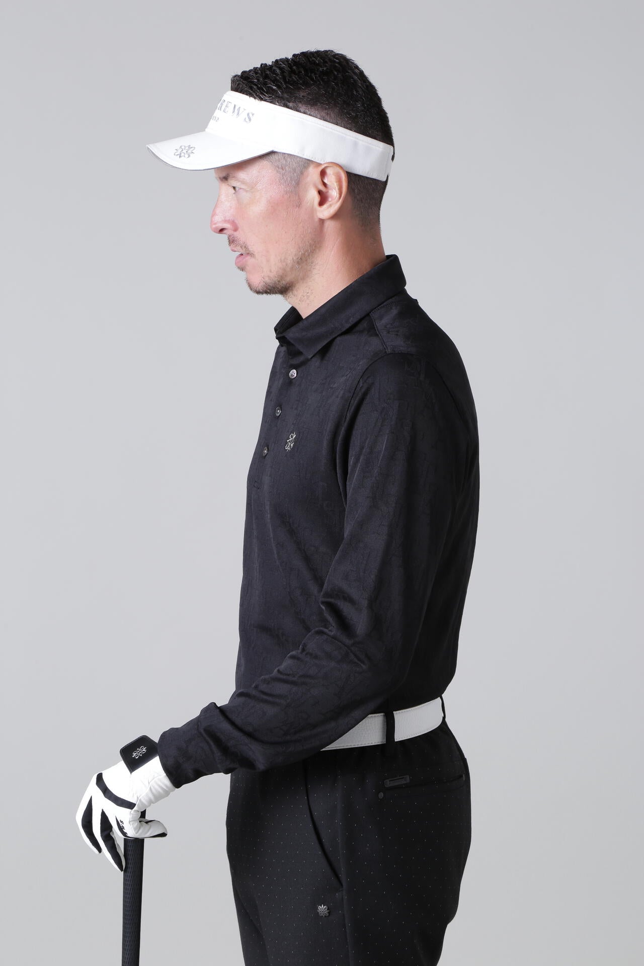 STAロゴジャガード長袖シャツ (MENS)