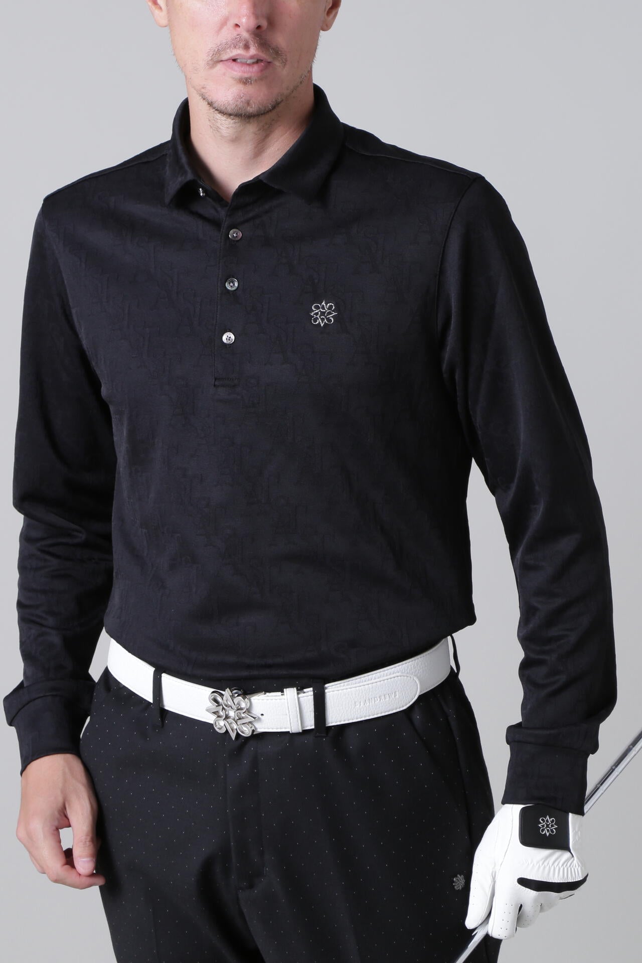 STAロゴジャガード長袖シャツ (MENS)