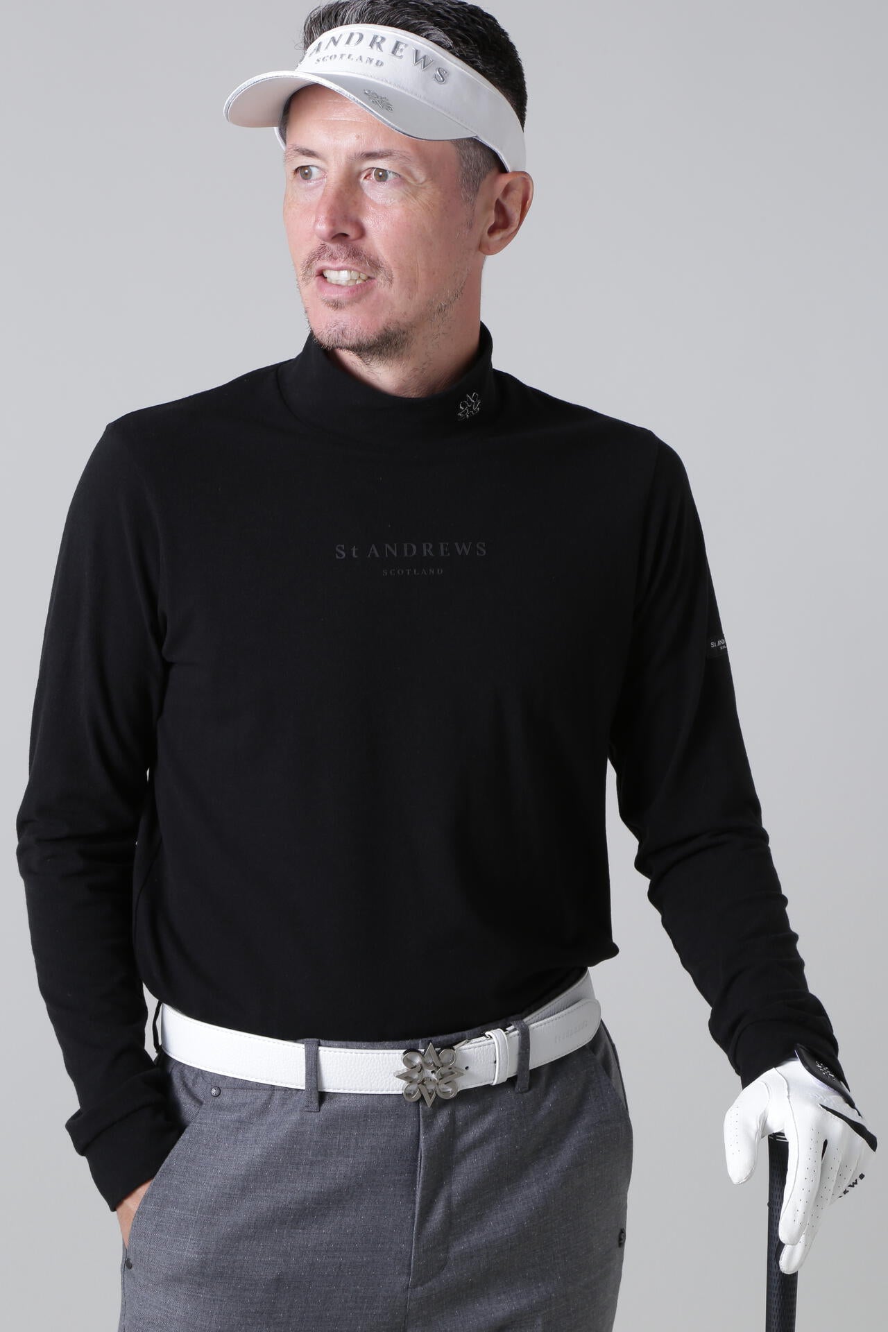 ソリストヒート ベア天竺長袖ハイネックカットソー (MENS)