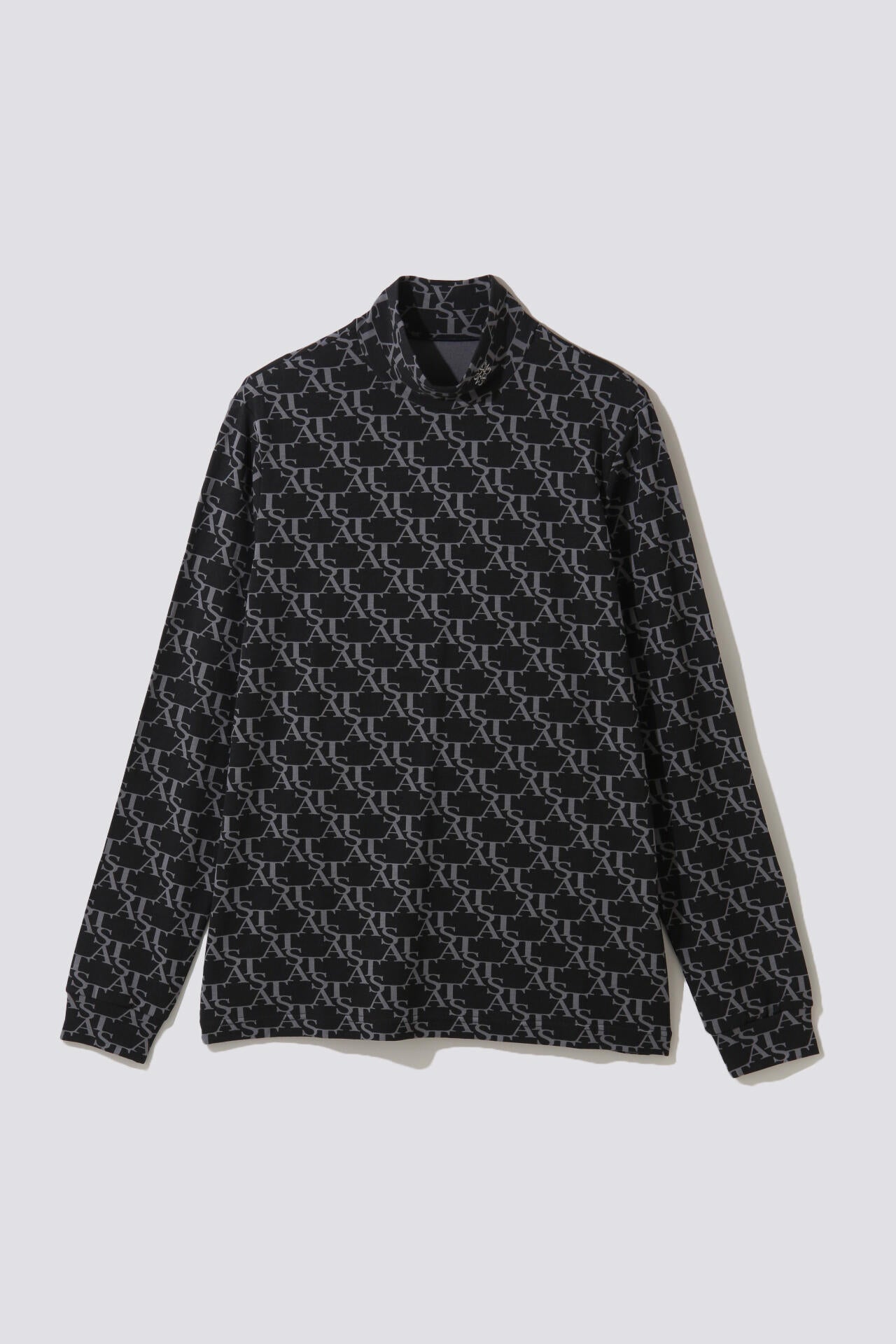STAモノグラムプリント長袖ハイネックカットソー (MENS)